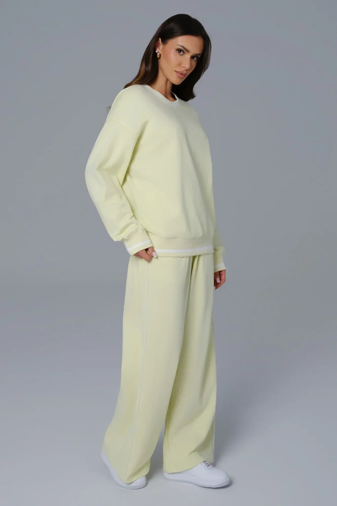 Shelly Oversized Sweatshirt  - Lime - Maison and Aurora