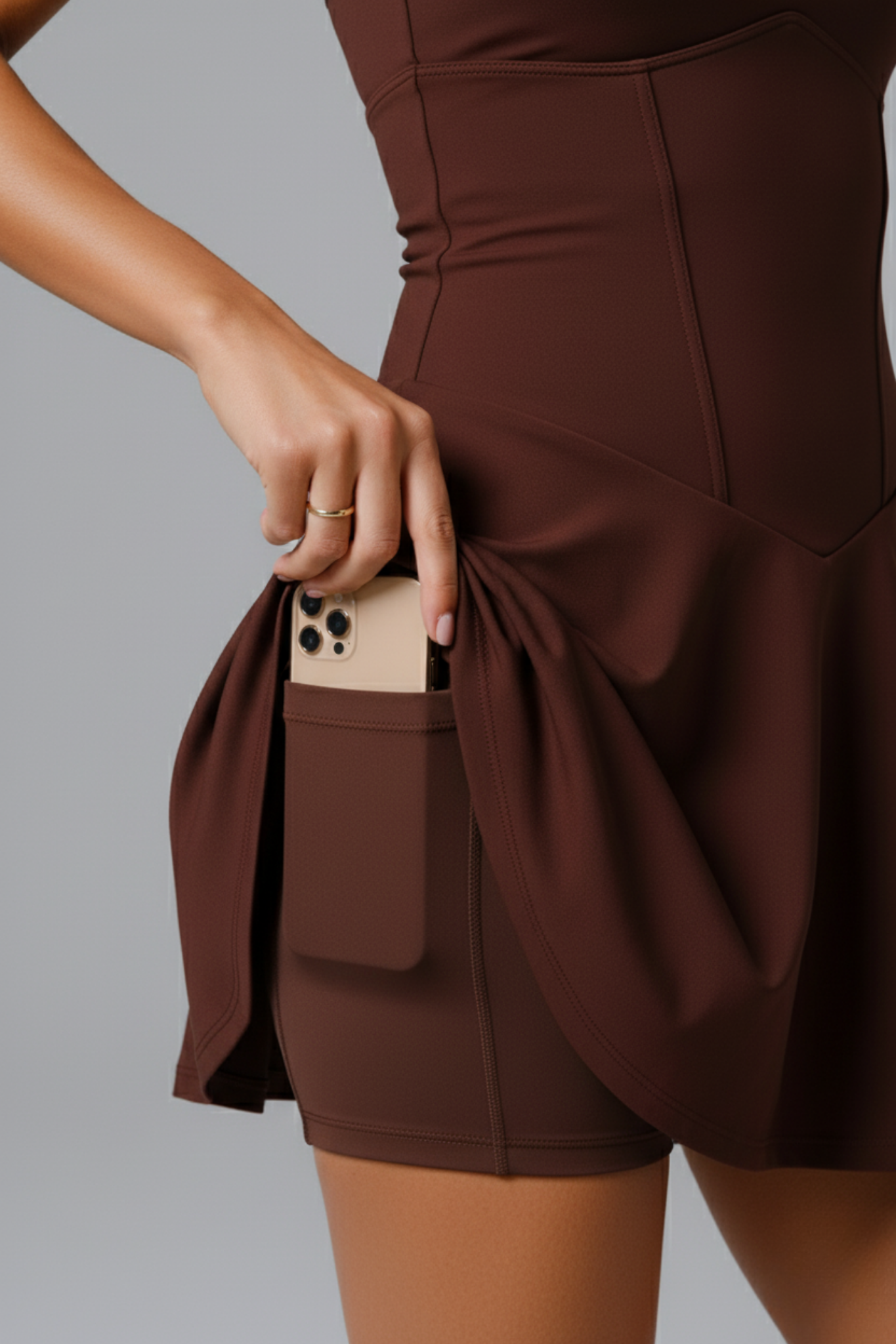 Infinity Mini Dress - Cocoa - Maison and Aurora