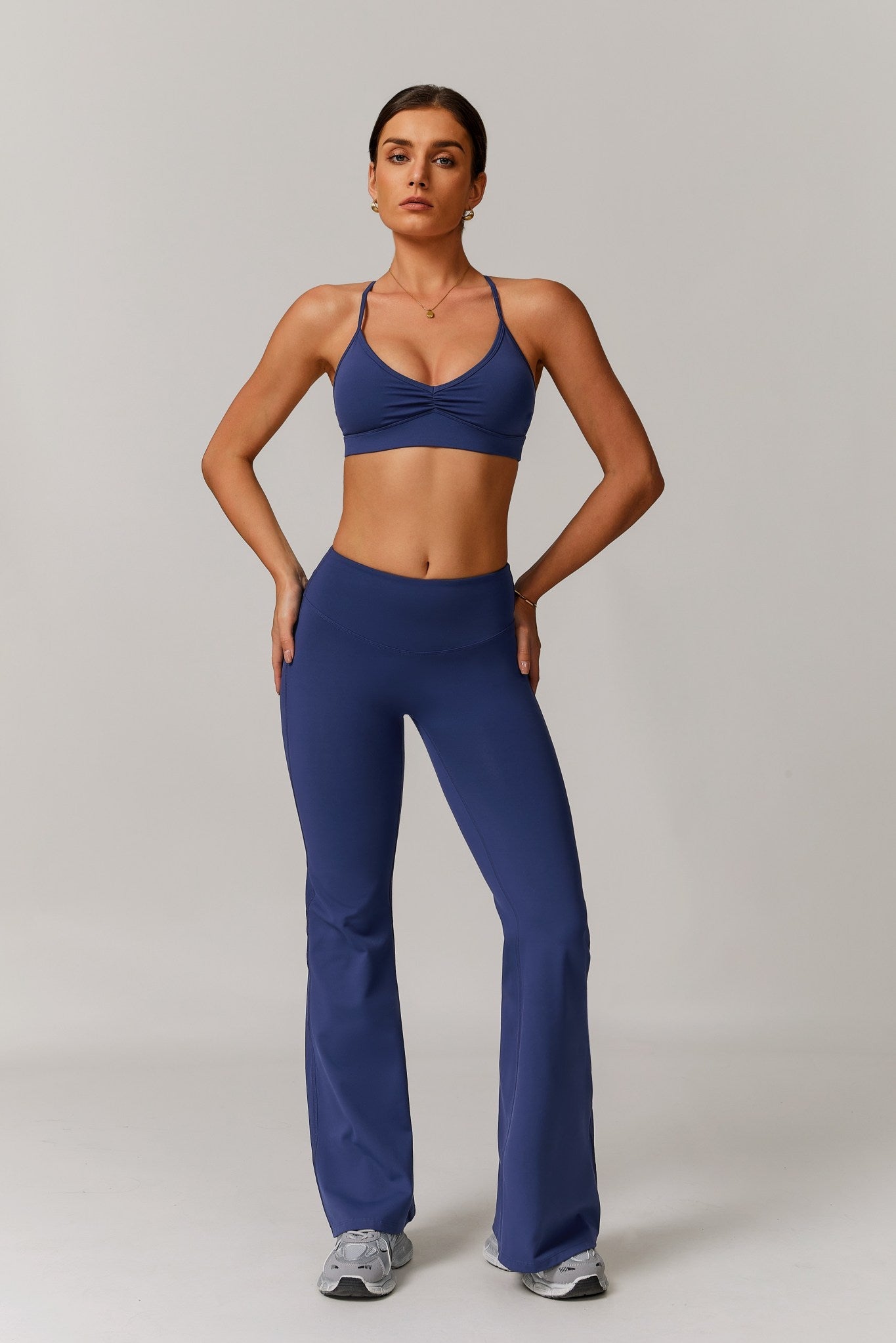 Infinity Flare Leggings - Navy - Maison and Aurora