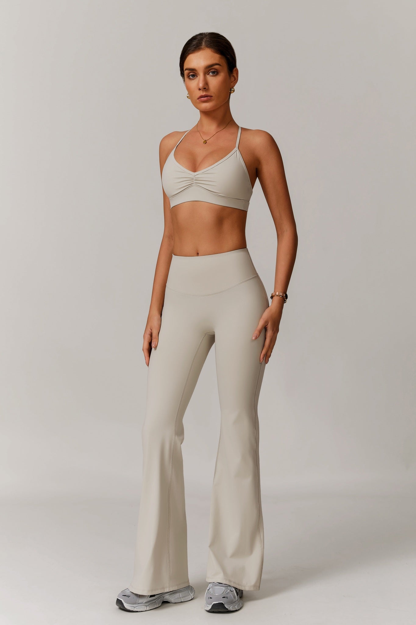 Infinity Flare Leggings - Soft Cream - Maison and Aurora