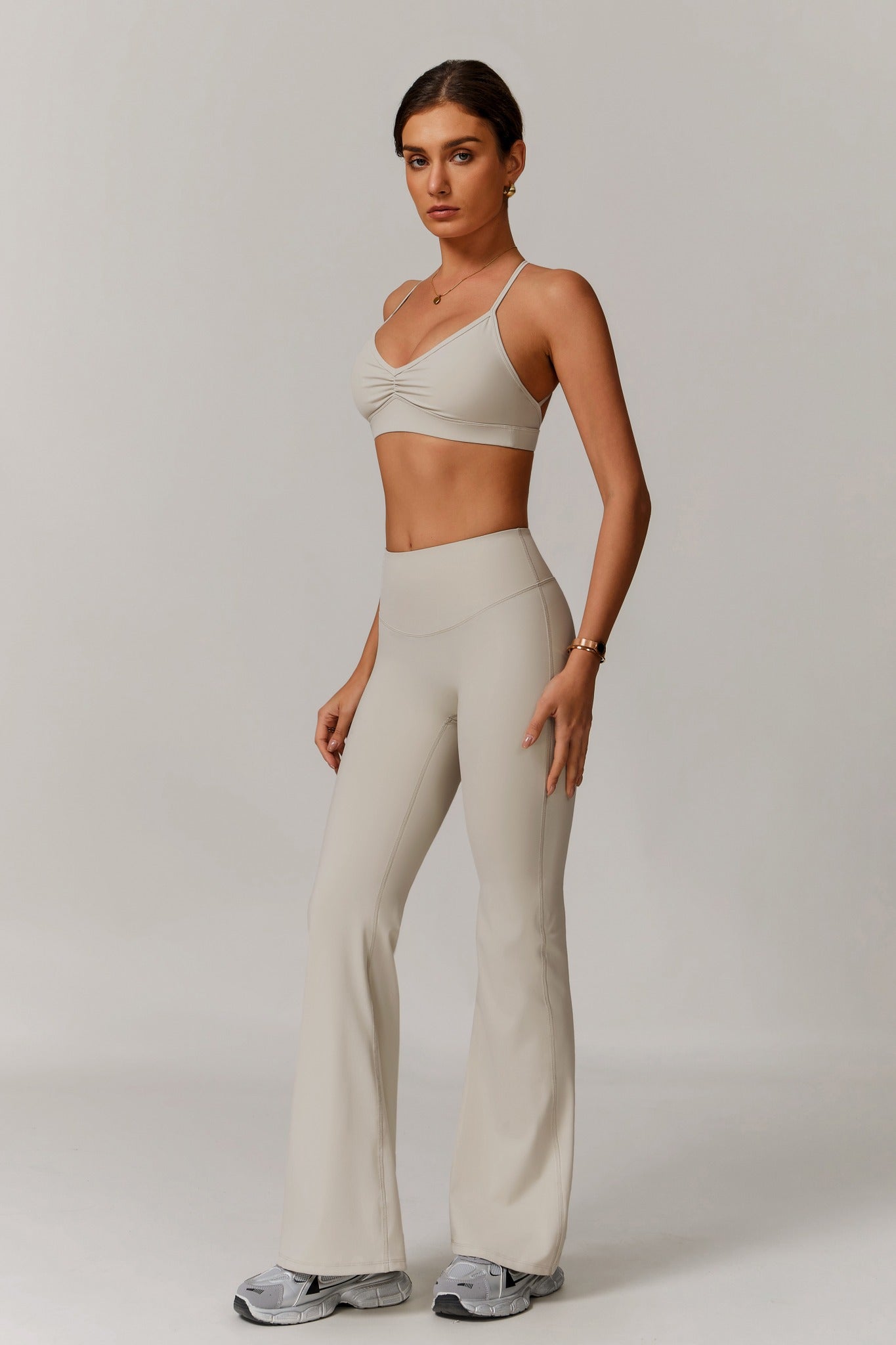 Infinity Flare Leggings - Soft Cream - Maison and Aurora