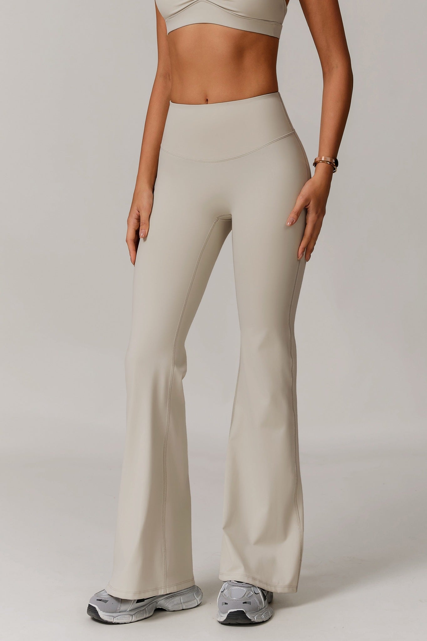 Infinity Flare Leggings - Soft Cream - Maison and Aurora