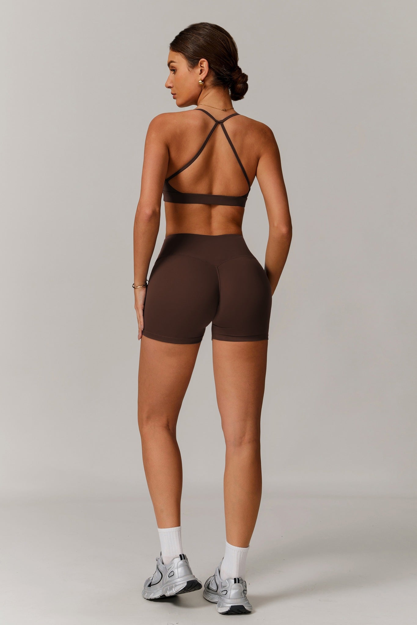 Infinity Shorts - Cocoa - Maison and Aurora