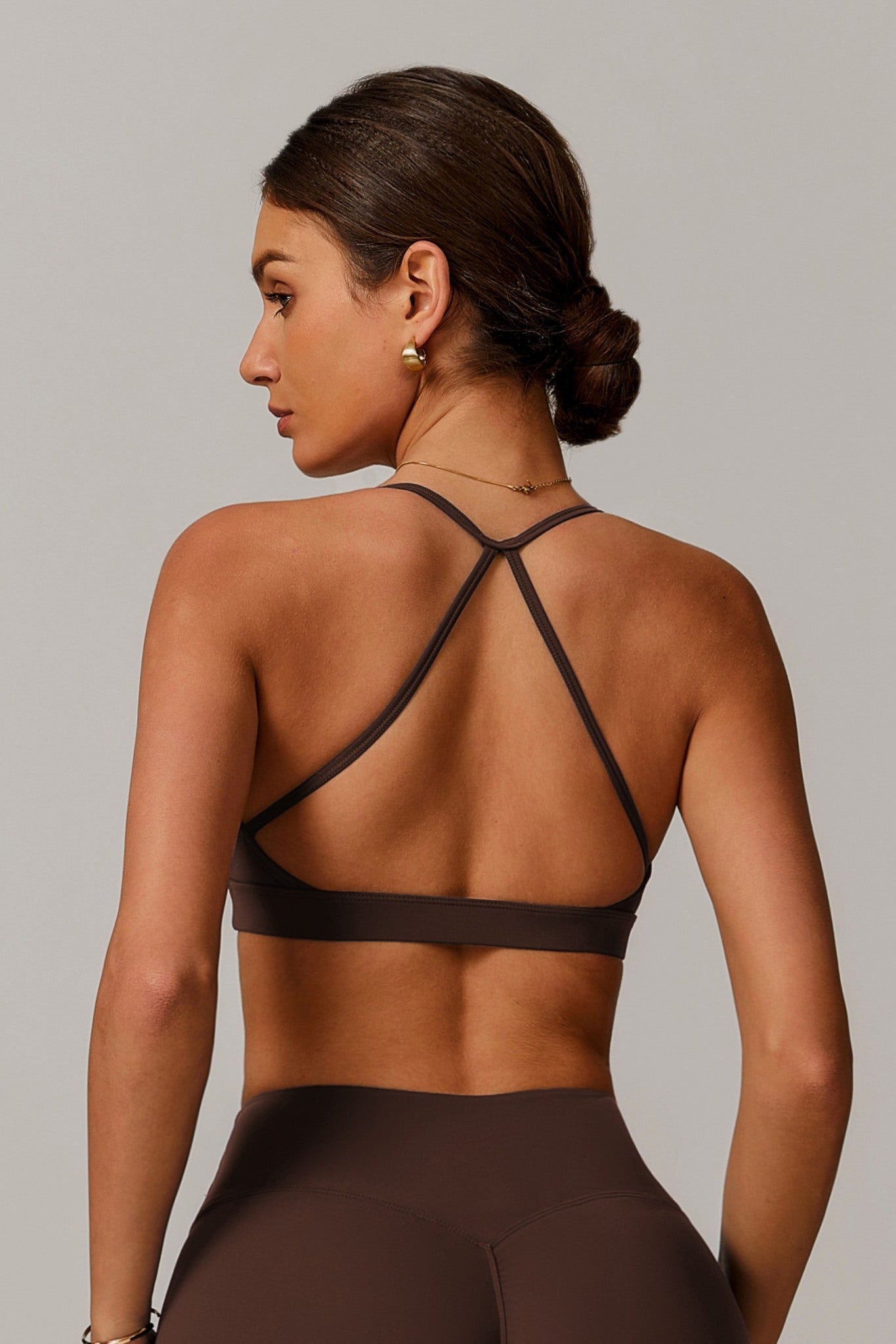 Infinity Sports Bra - Cocoa - Maison and Aurora