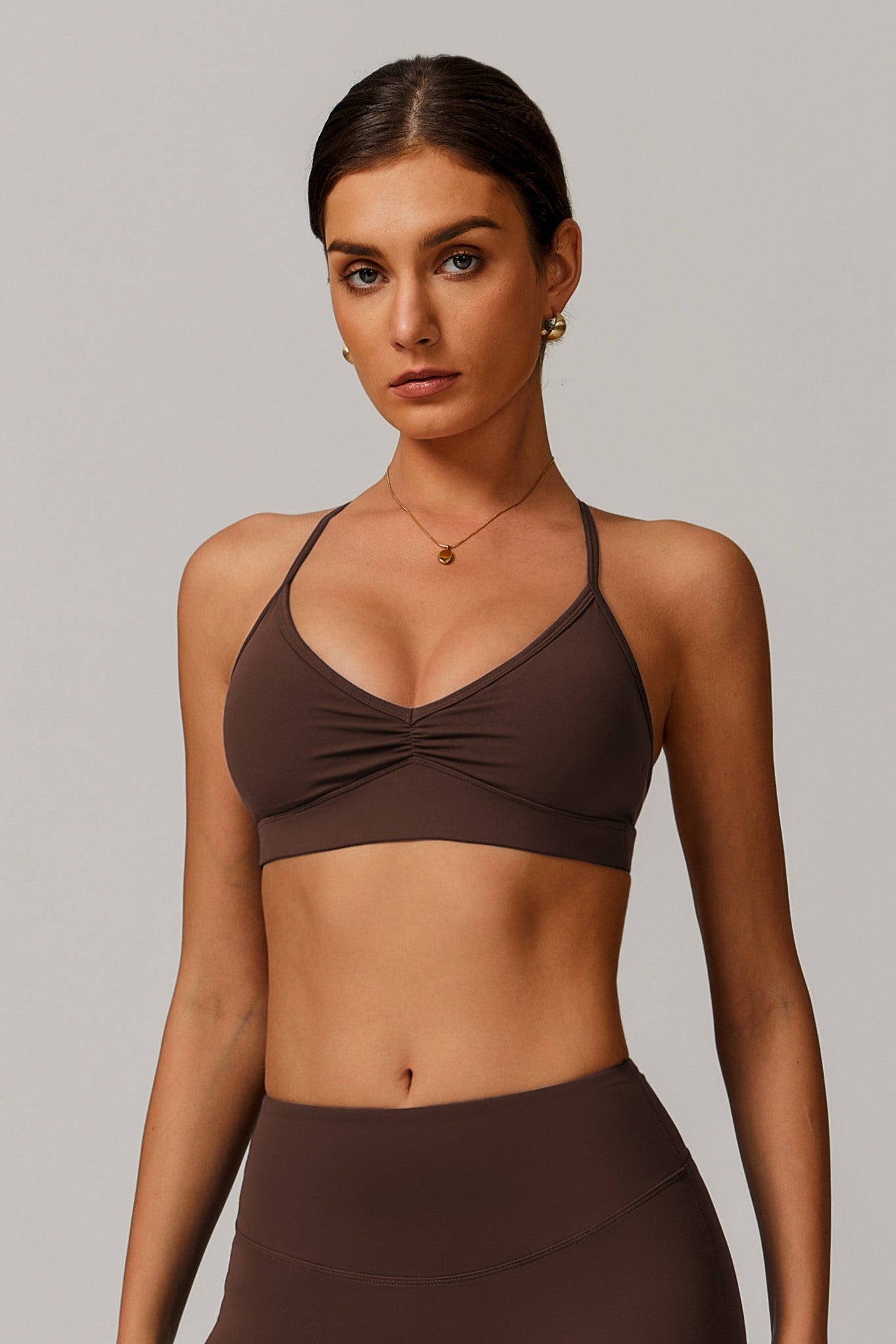 Infinity Sports Bra - Cocoa - Maison and Aurora