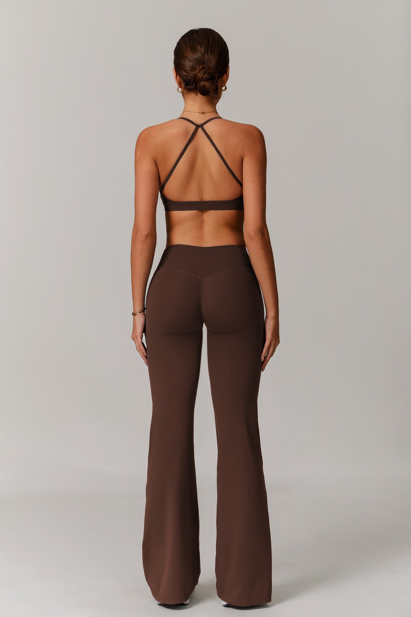 Infinity Flare Leggings - Cocoa - Maison and Aurora