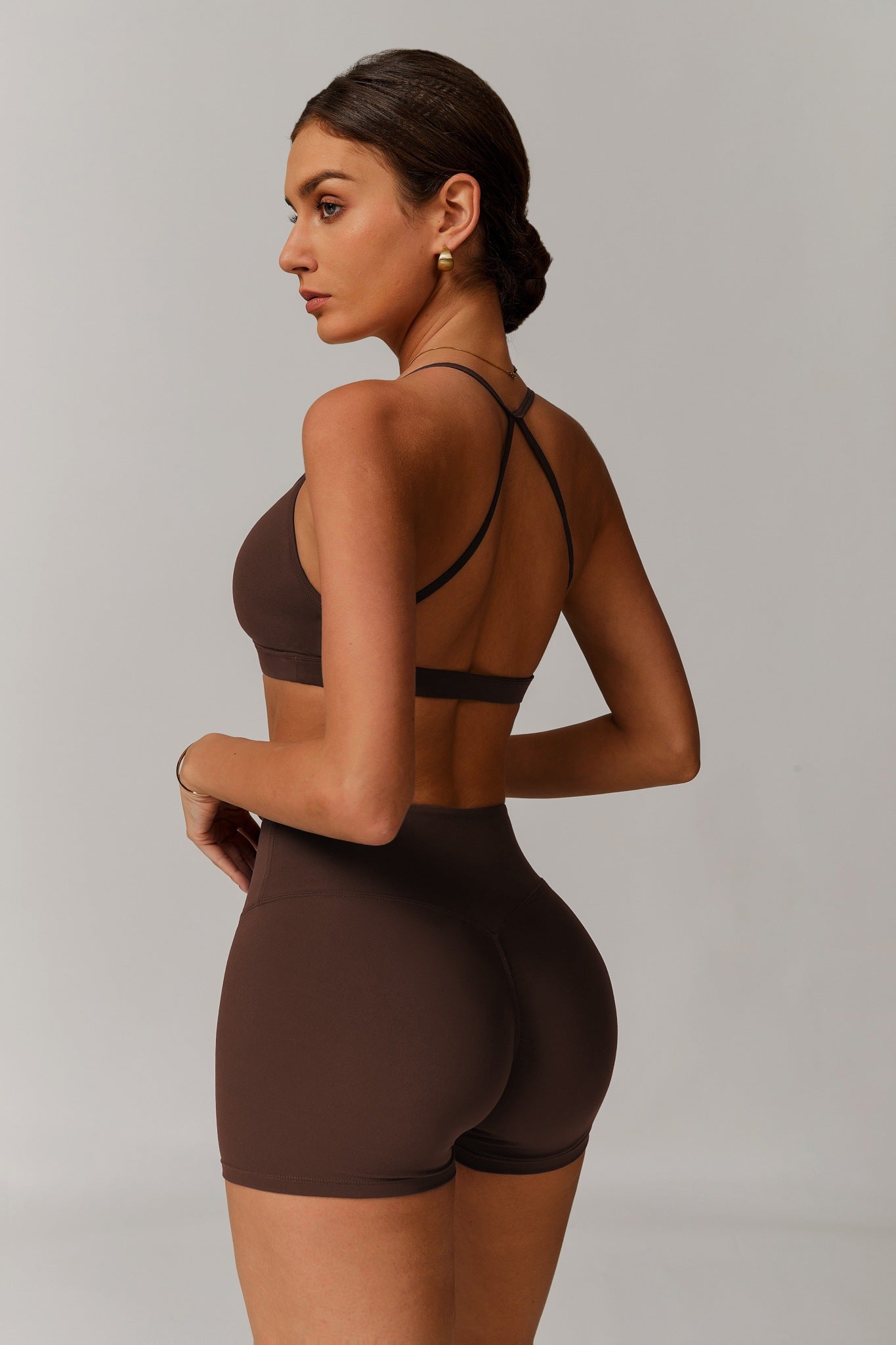 Infinity Shorts - Cocoa - Maison and Aurora