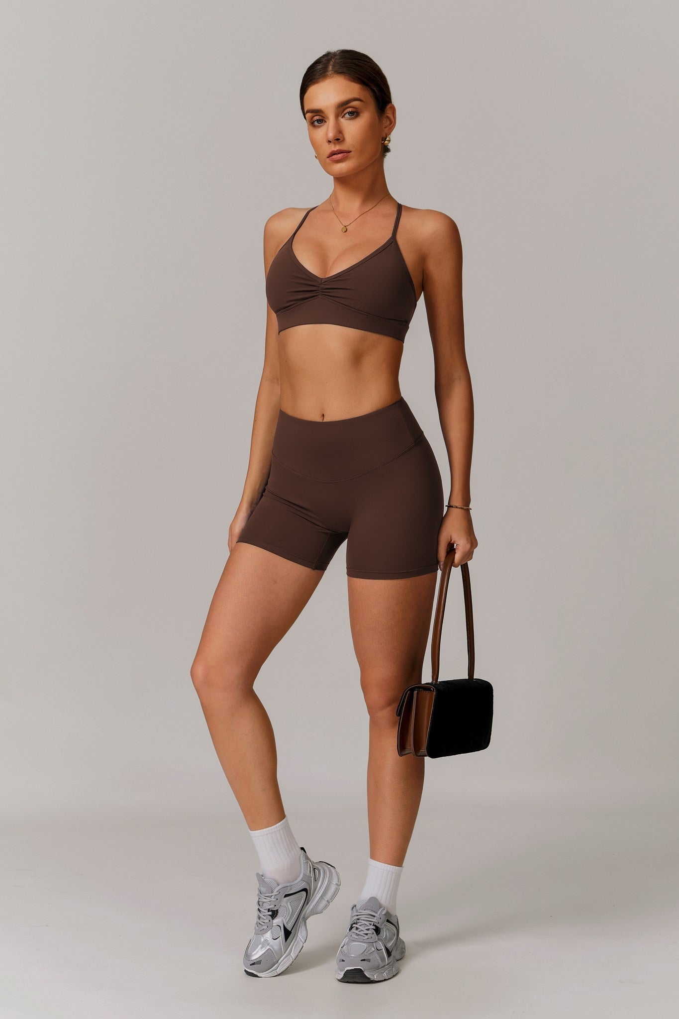 Infinity Shorts - Cocoa - Maison and Aurora