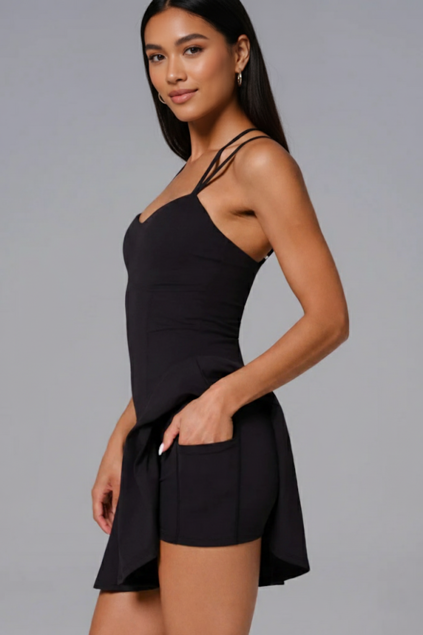 Infinity Mini Dress - Black - Maison and Aurora