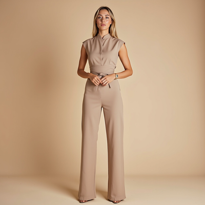 Chantal™ - Stilig Ermeløs Jumpsuit
