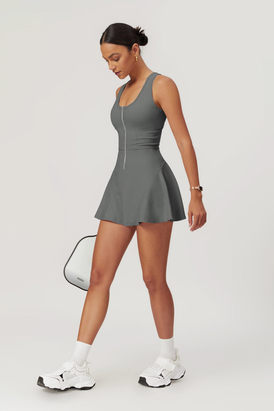 Sara Mini Dress - Aesthetic Gray - Maison and Aurora