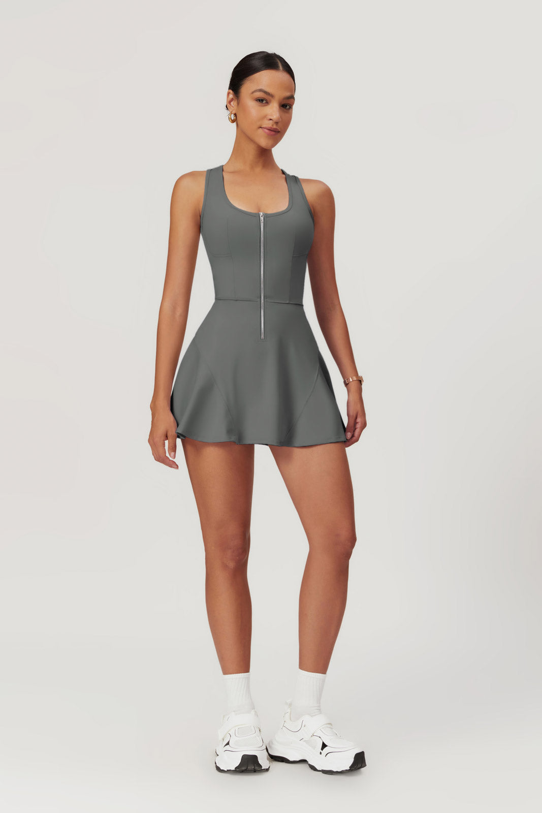 Sara Mini Dress - Aesthetic Gray - Maison and Aurora