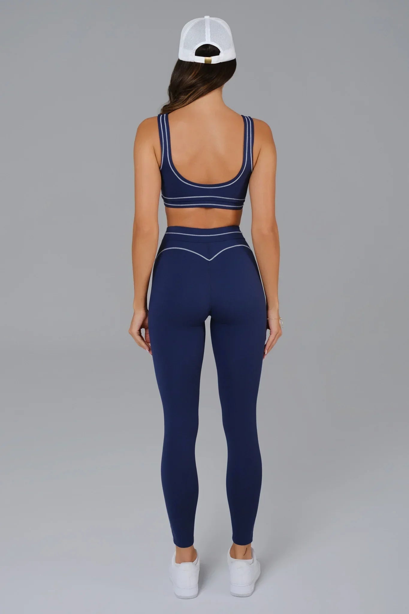 Shelly High Waist Sports Leggings - Azure Blue - Maison and Aurora