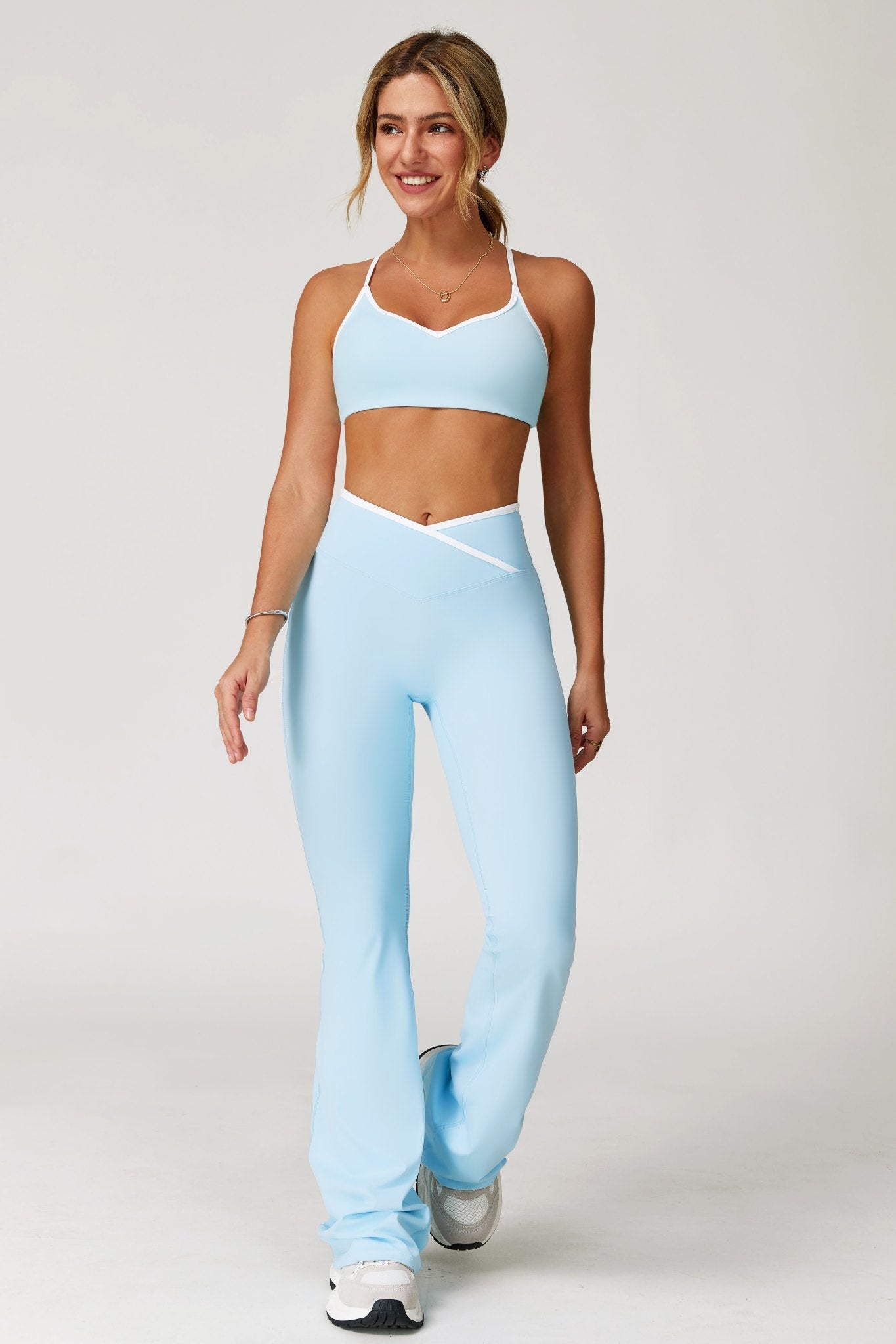 Angel Flare Leggings - Baby Blue - Maison and Aurora
