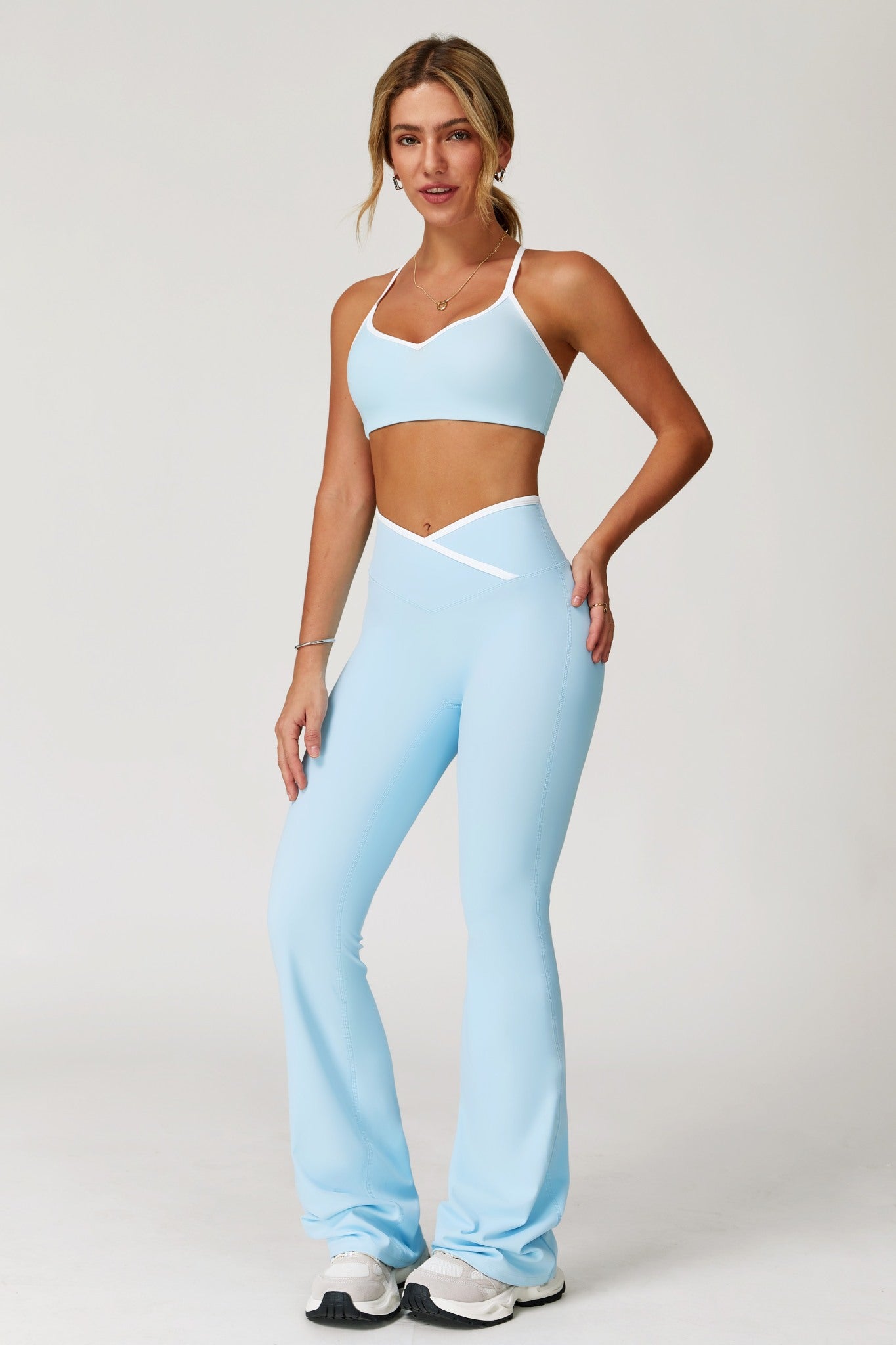 Angel Flare Leggings - Baby Blue - Maison and Aurora