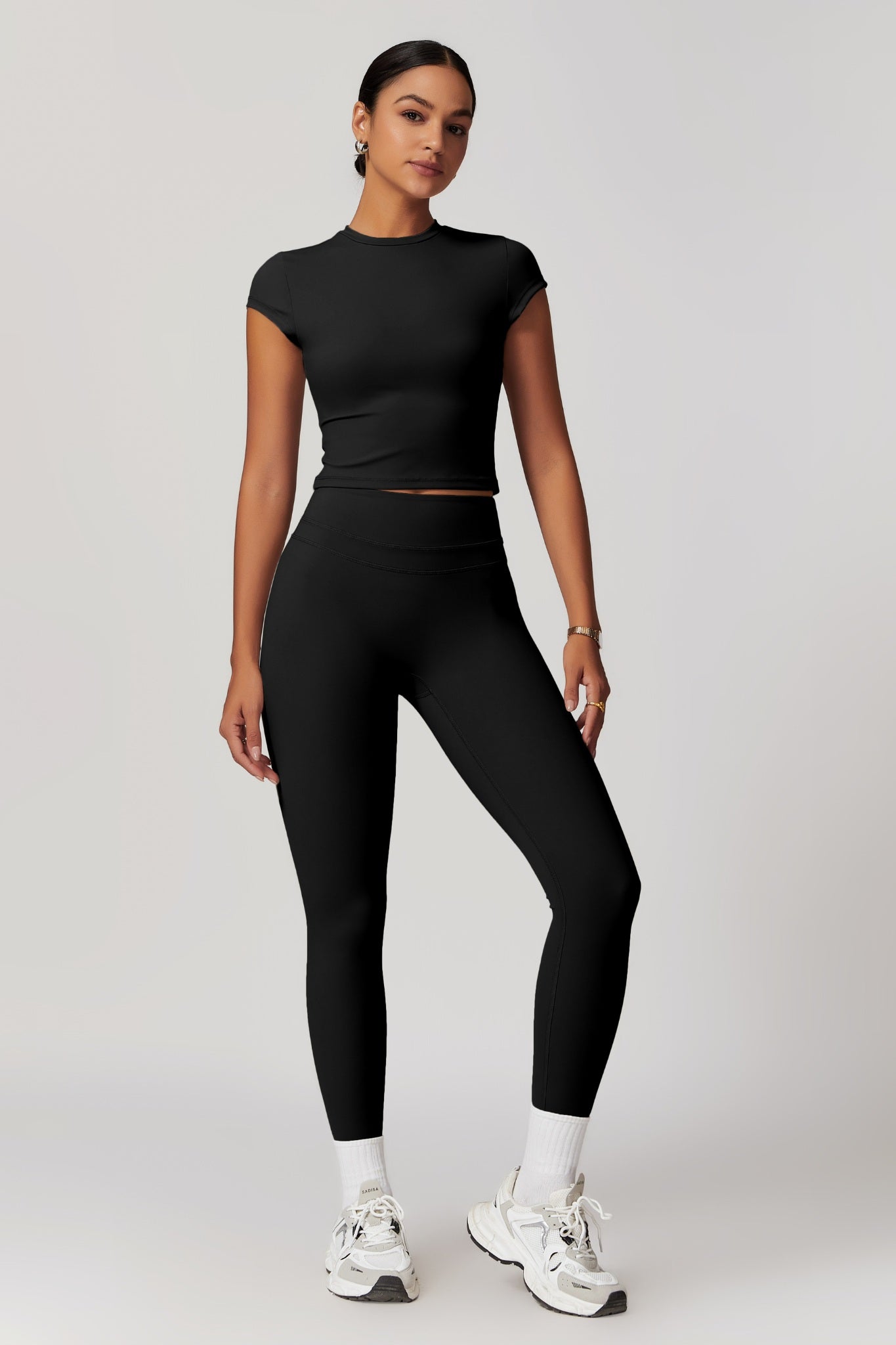 Alexa Crop Top - Black - Maison and Aurora