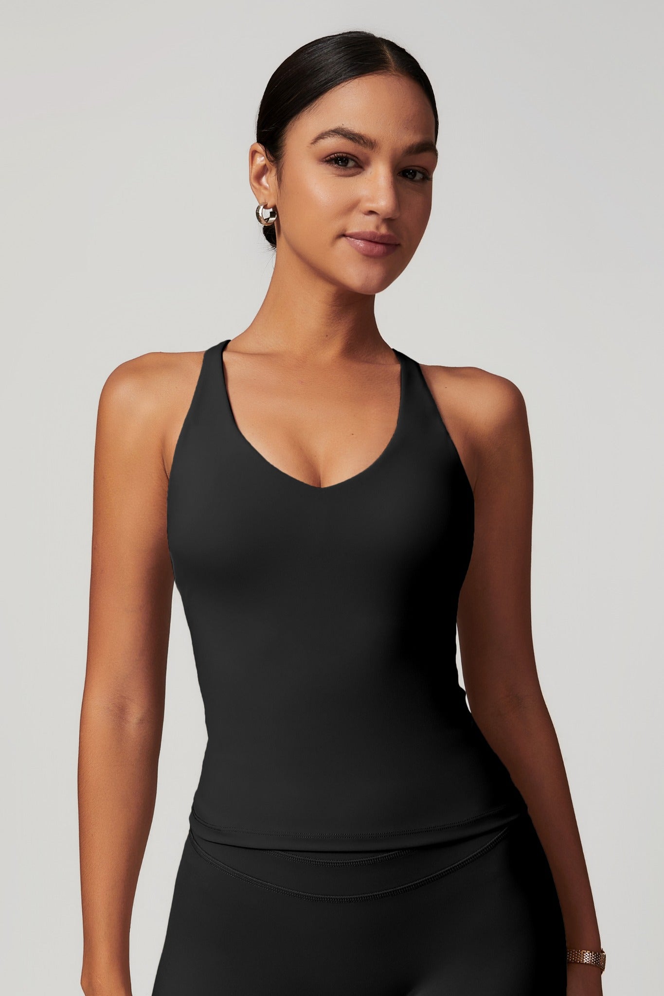 Alexa Sleeveless Top - Black - Maison and Aurora