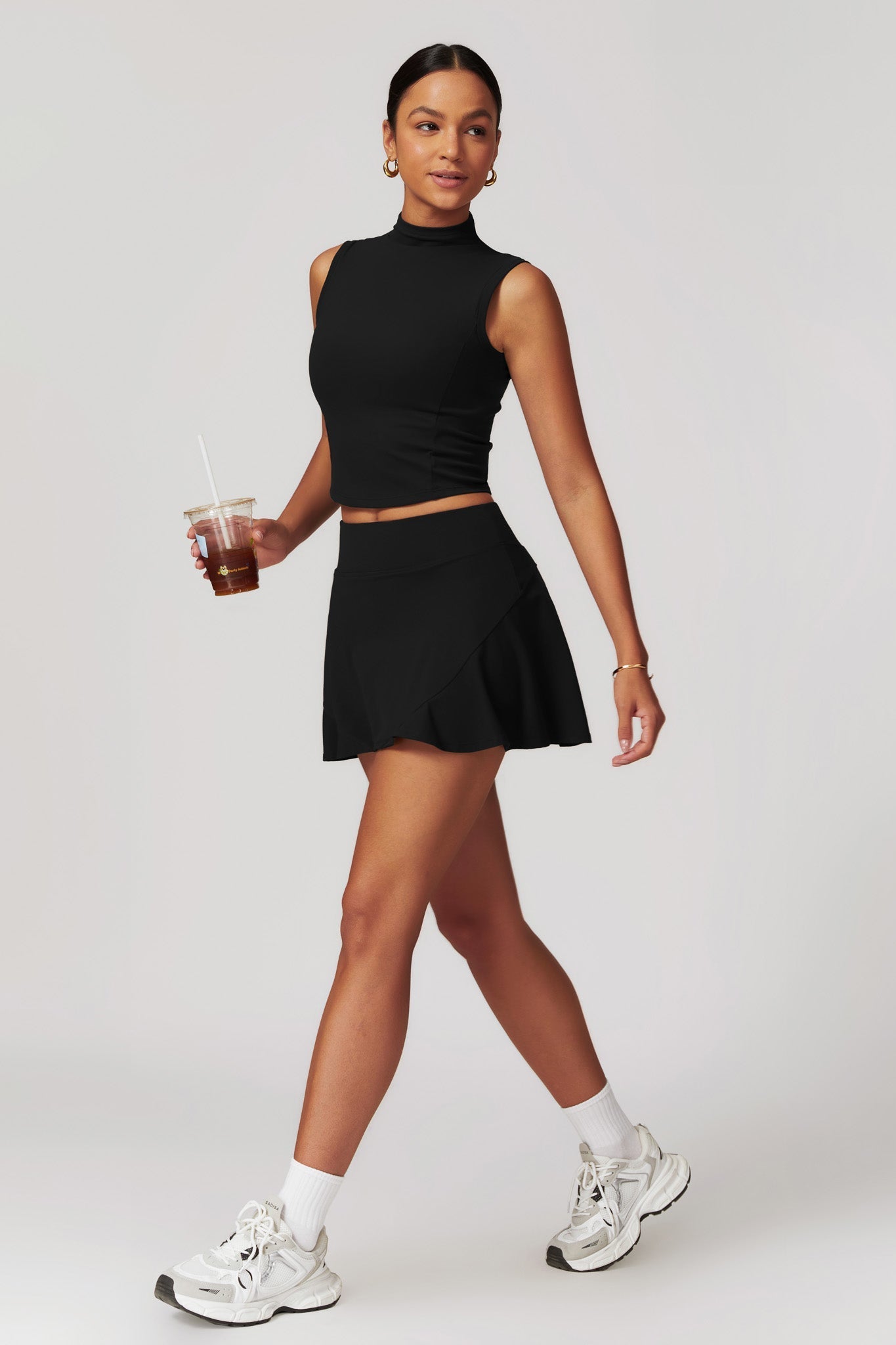 Belle Mini Skirt - Black - Maison and Aurora