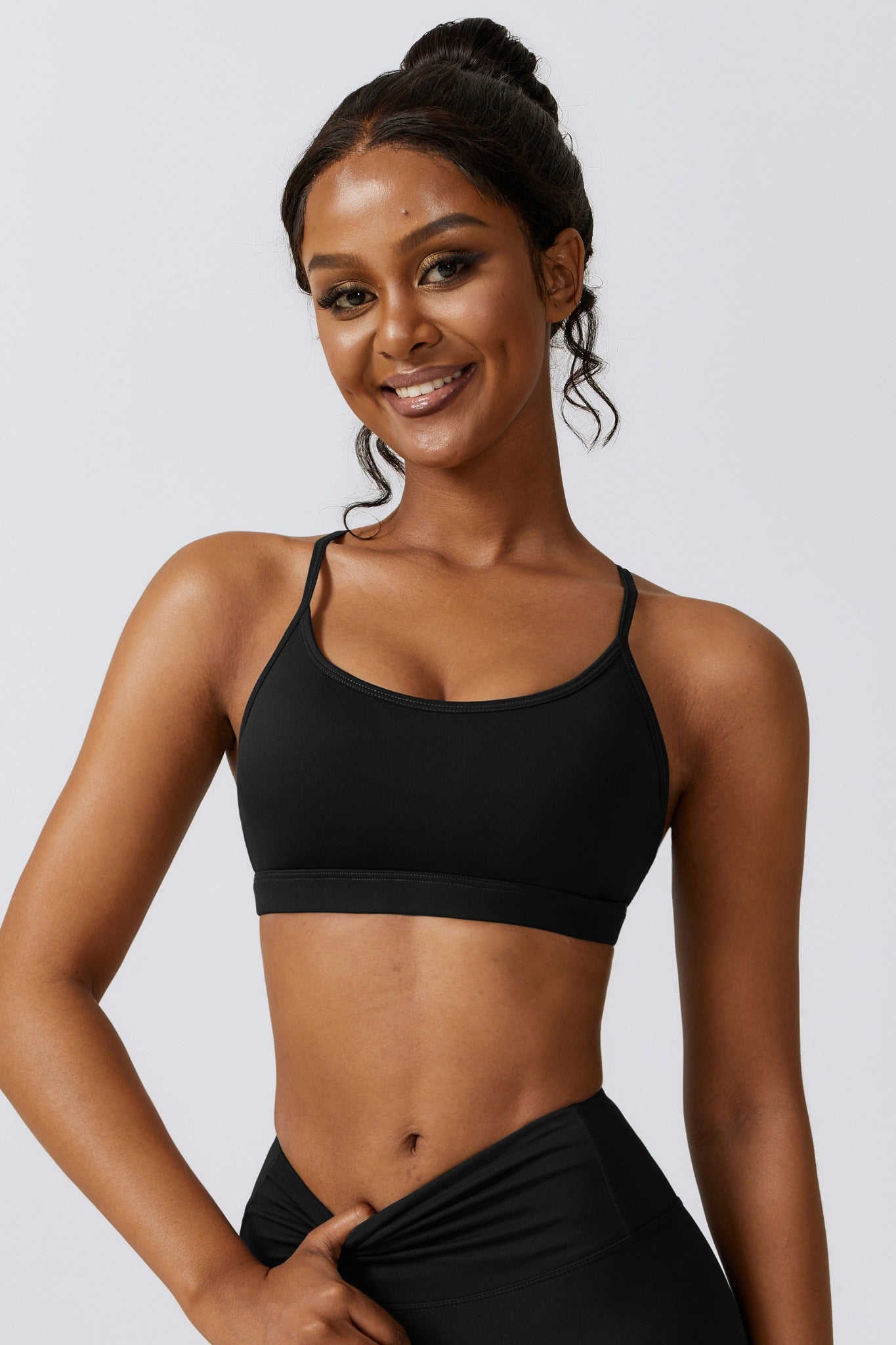 Fit Lite Sports Bra - Black - Maison and Aurora