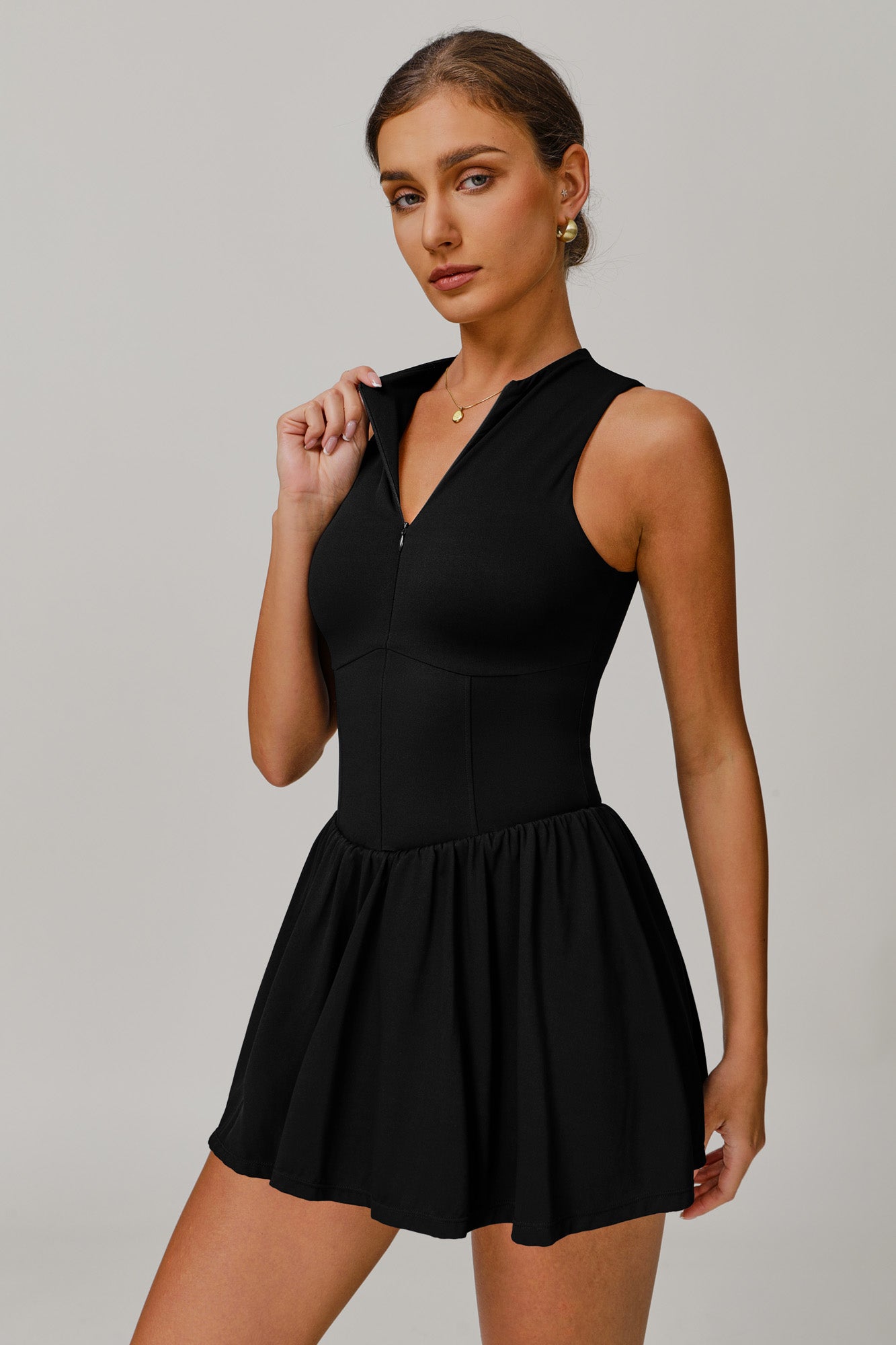 Kylie Mini Dress - Black - Maison and Aurora