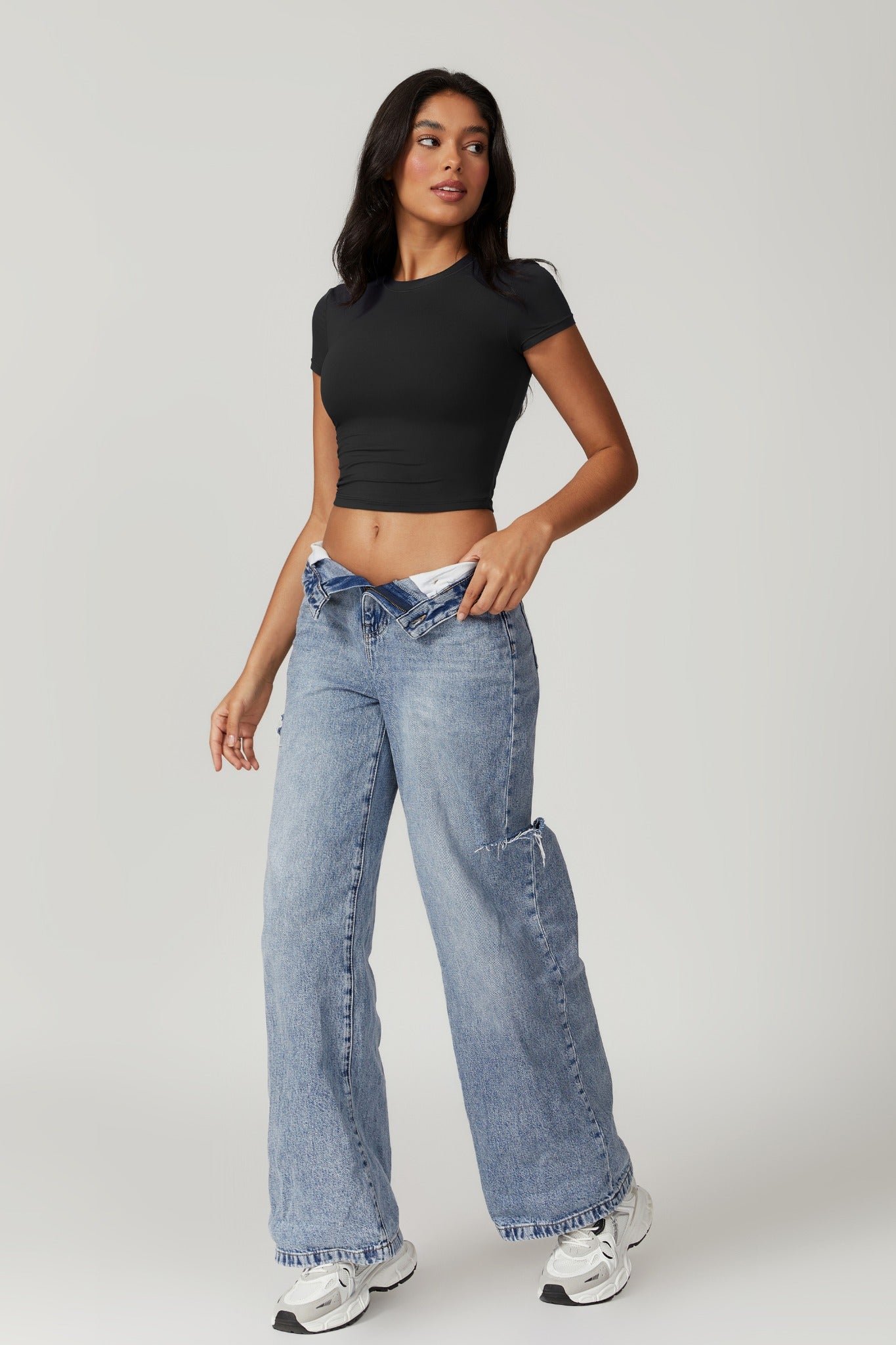 Melanie Crop Top - Black - Maison and Aurora