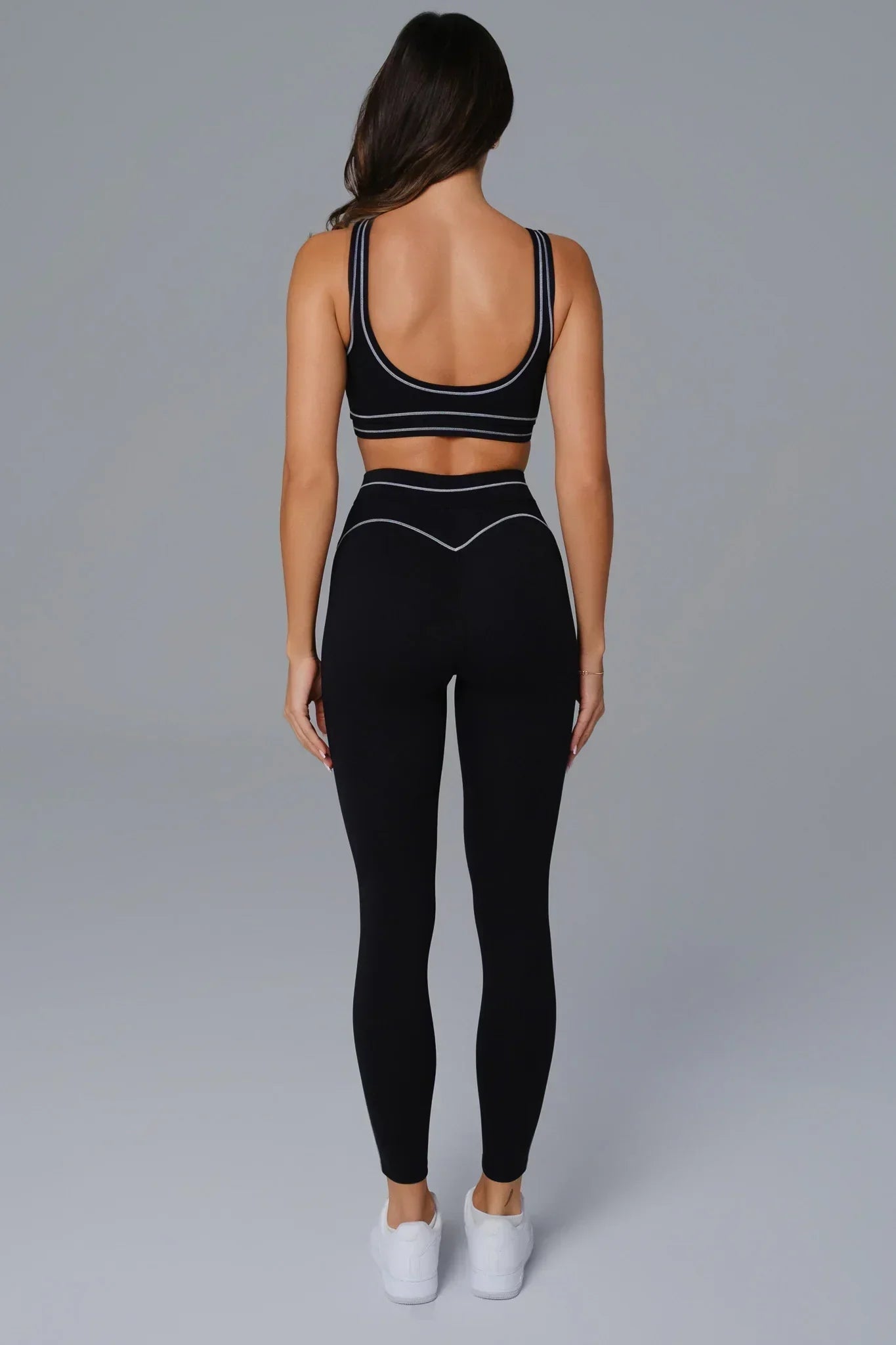 Shelly High Waist Sports Leggings - Black - Maison and Aurora