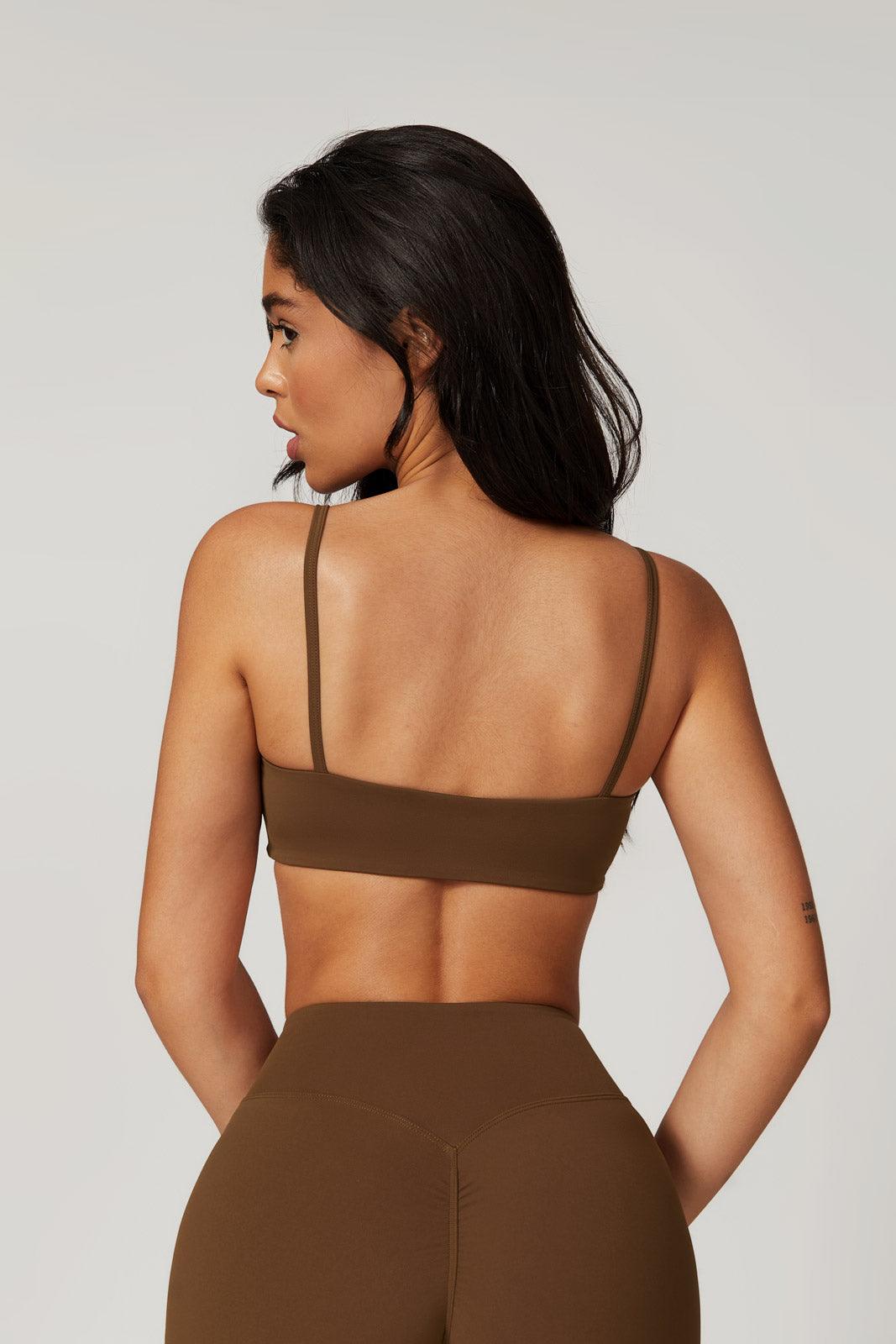 Daisy Sports Bra - Brown (FINAL SALE) - Maison and Aurora