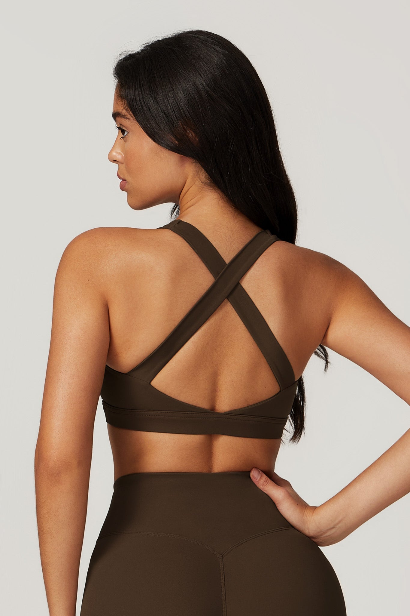 Fit Sports Bra - Cocoa - Maison and Aurora