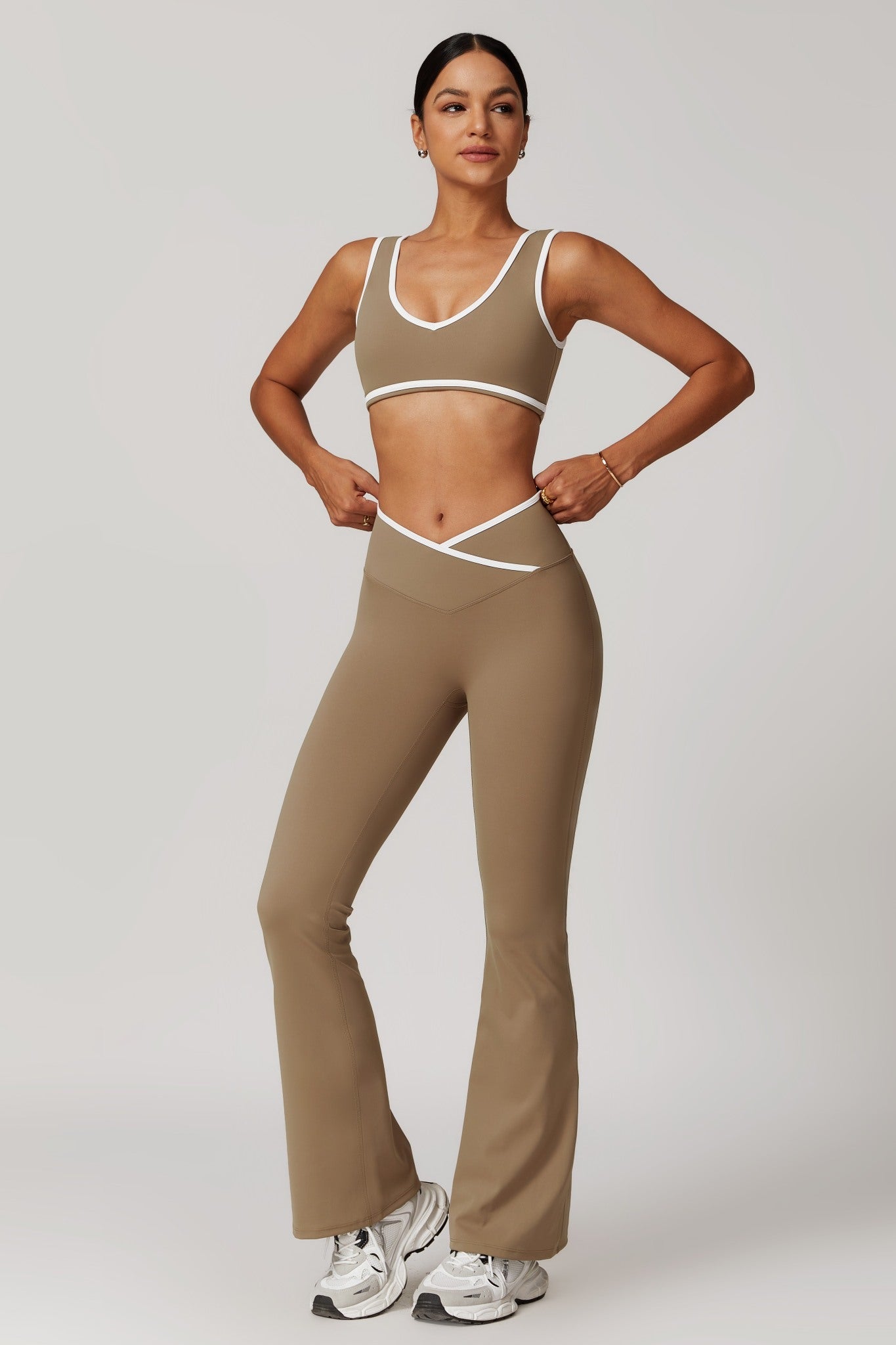 Angel Flare Leggings - Core Clay - Maison and Aurora