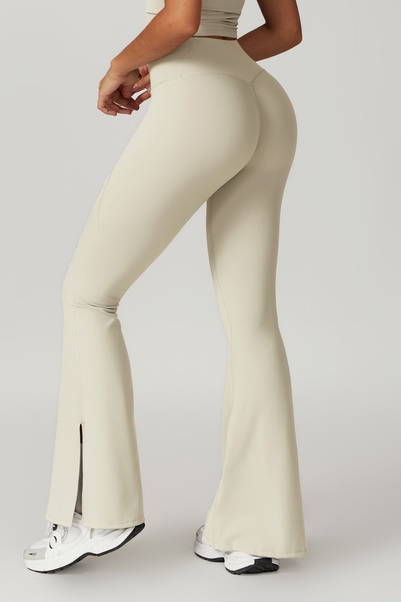Isla Flare Leggings - Cream - Maison and Aurora