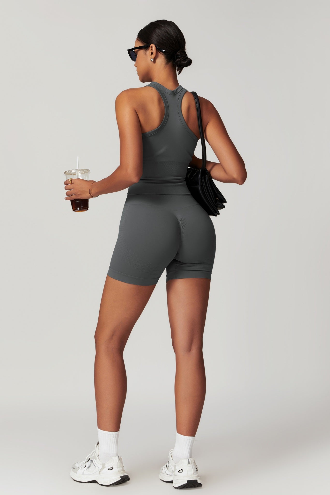 Everyday Racer Top - Dark Gray - Maison and Aurora
