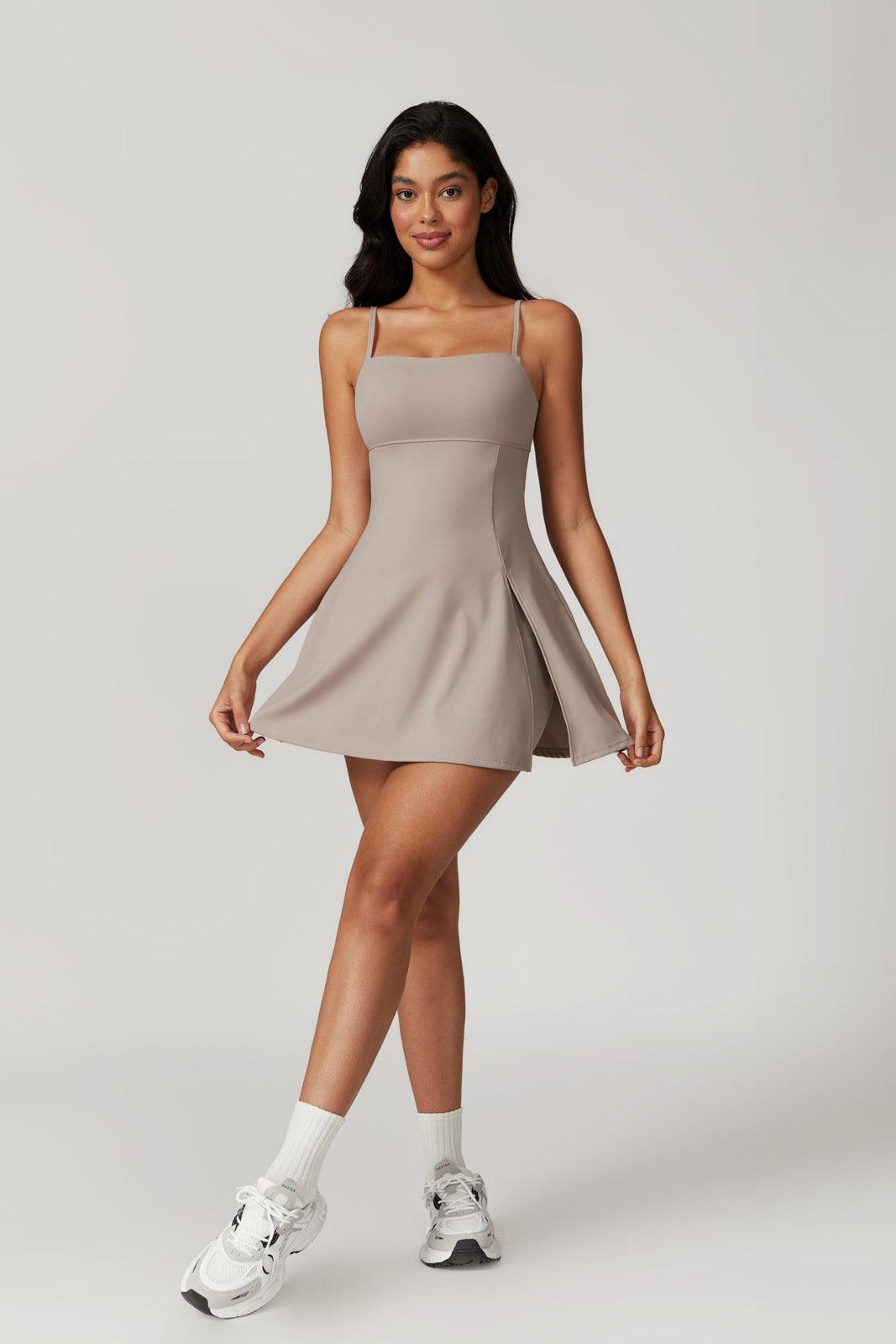 Amy Mini Dress - Dark Vanilla - Maison and Aurora