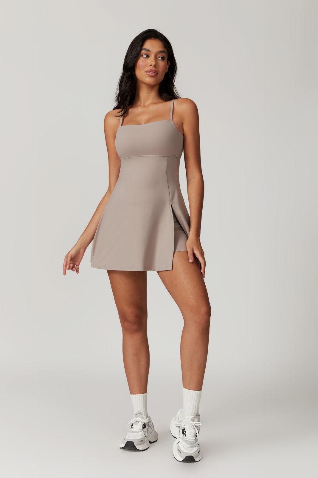 Amy Mini Dress - Dark Vanilla - Maison and Aurora