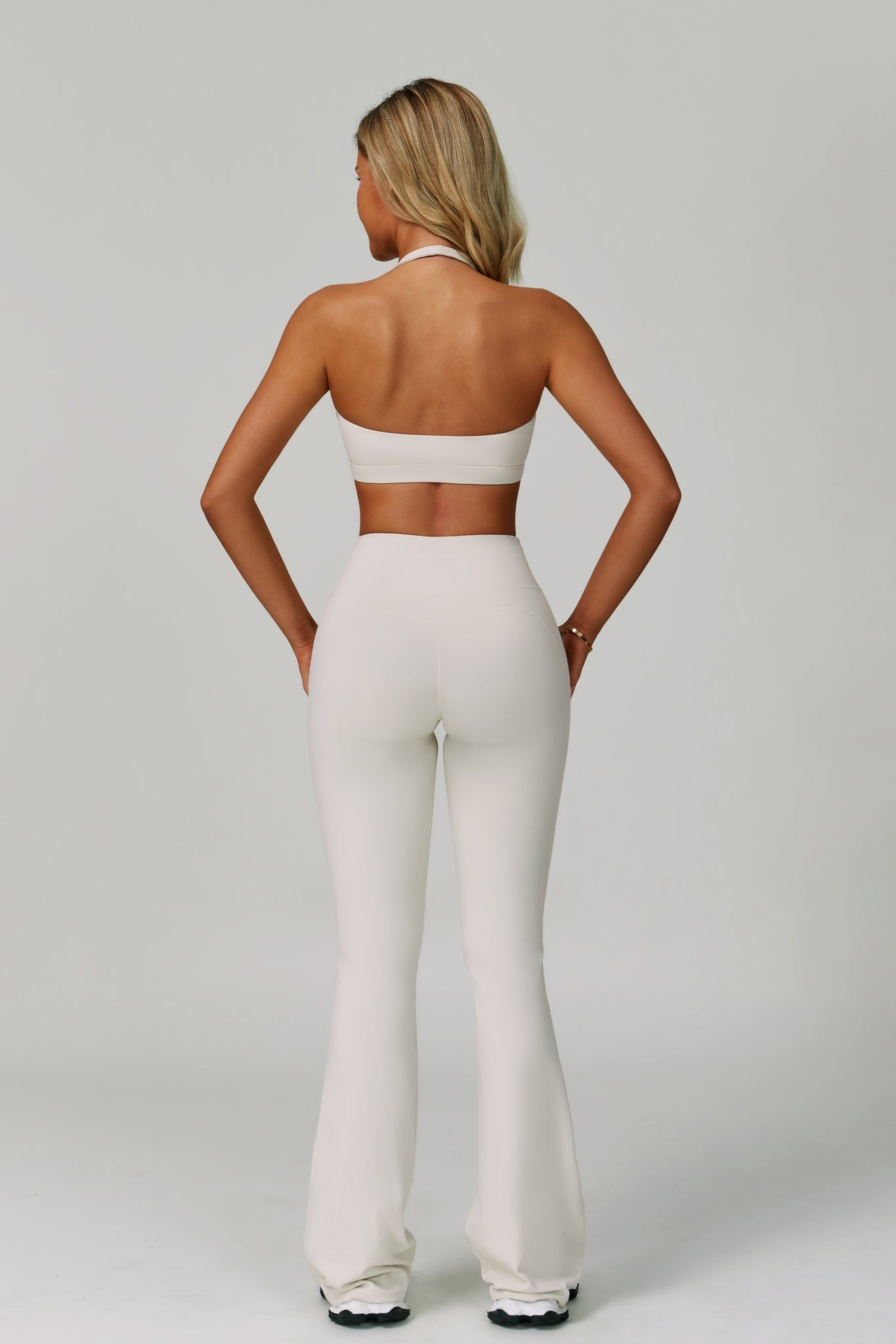 Esme Flare Leggings - Oatmilk - Maison and Aurora
