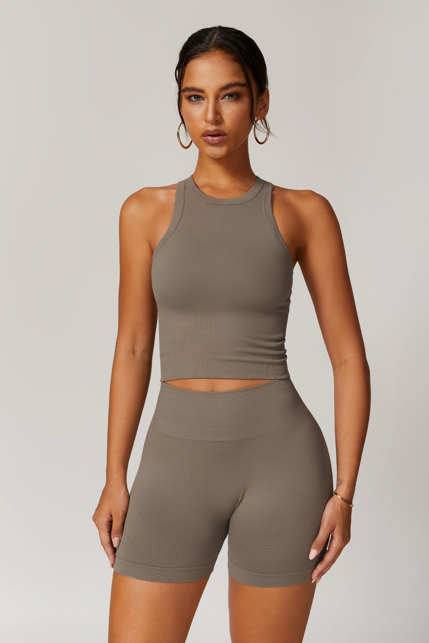 Everyday Racer Top - Grullo Brown - Maison and Aurora