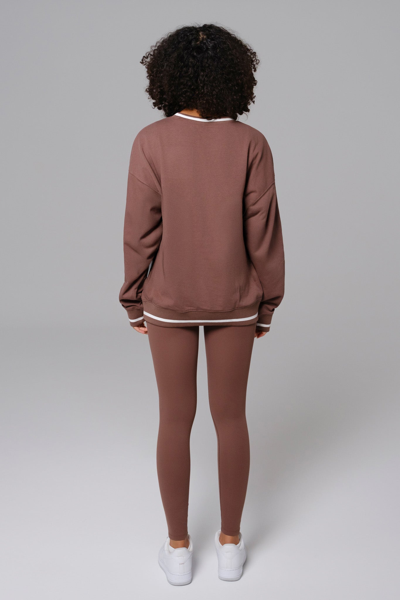 Shelly High Waist Sports Leggings - Soft Chestnut - Maison and Aurora