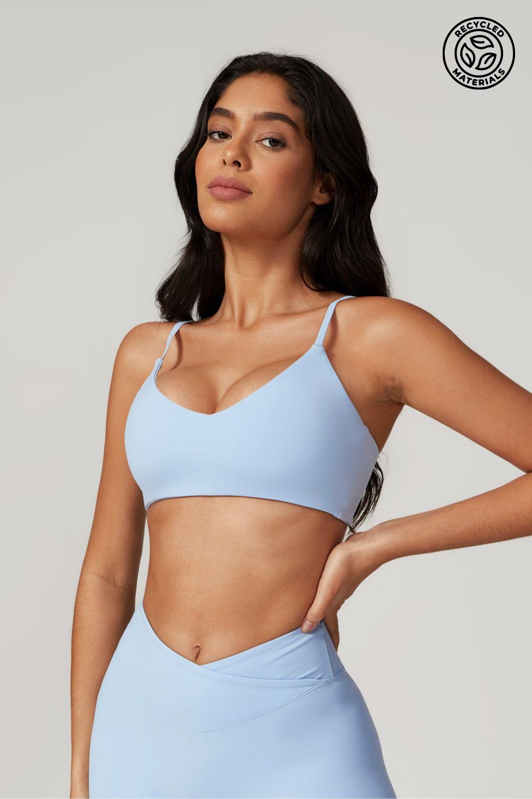 Daisy Sports Bra - Ice Blue - Maison and Aurora