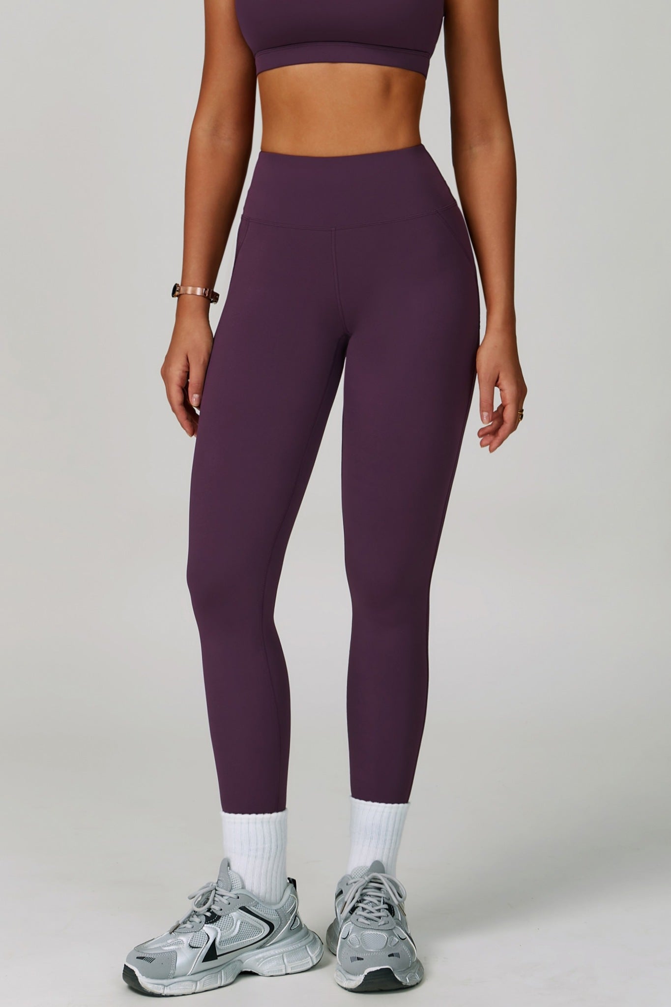 Esme Leggings - Aubergine - Maison and Aurora