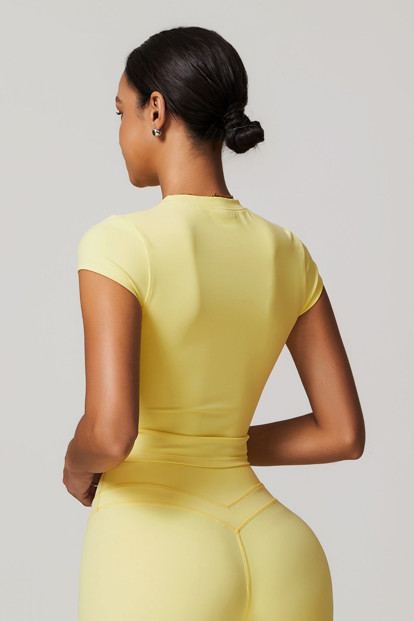 Alexa Crop Top - Lemon - Maison and Aurora