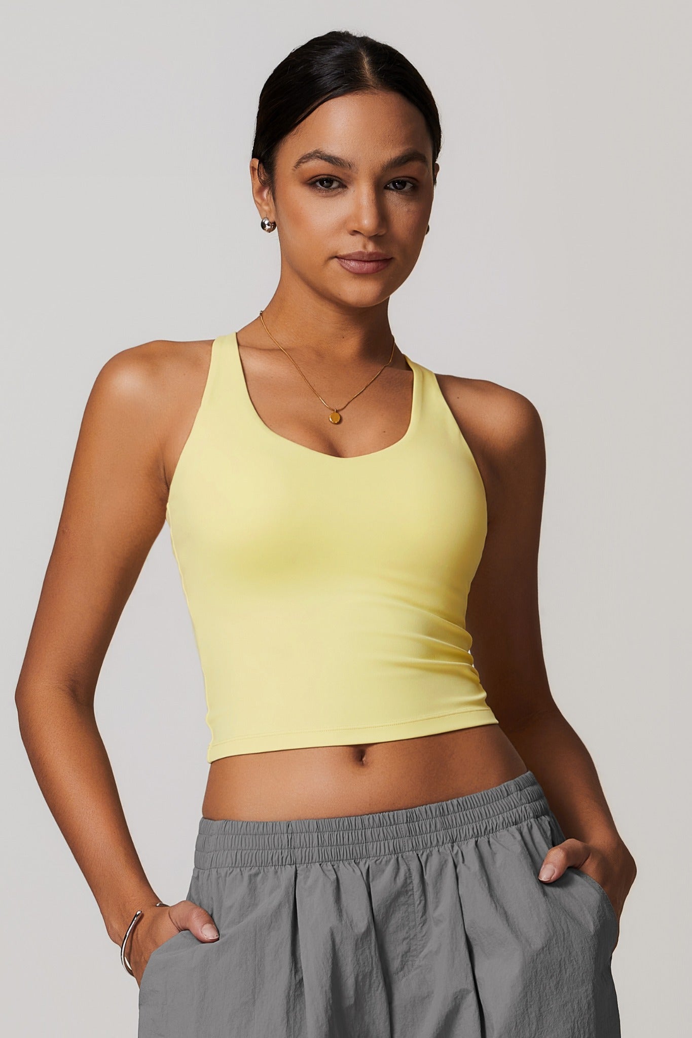Alexa Sleeveless Top - Lemon - Maison and Aurora