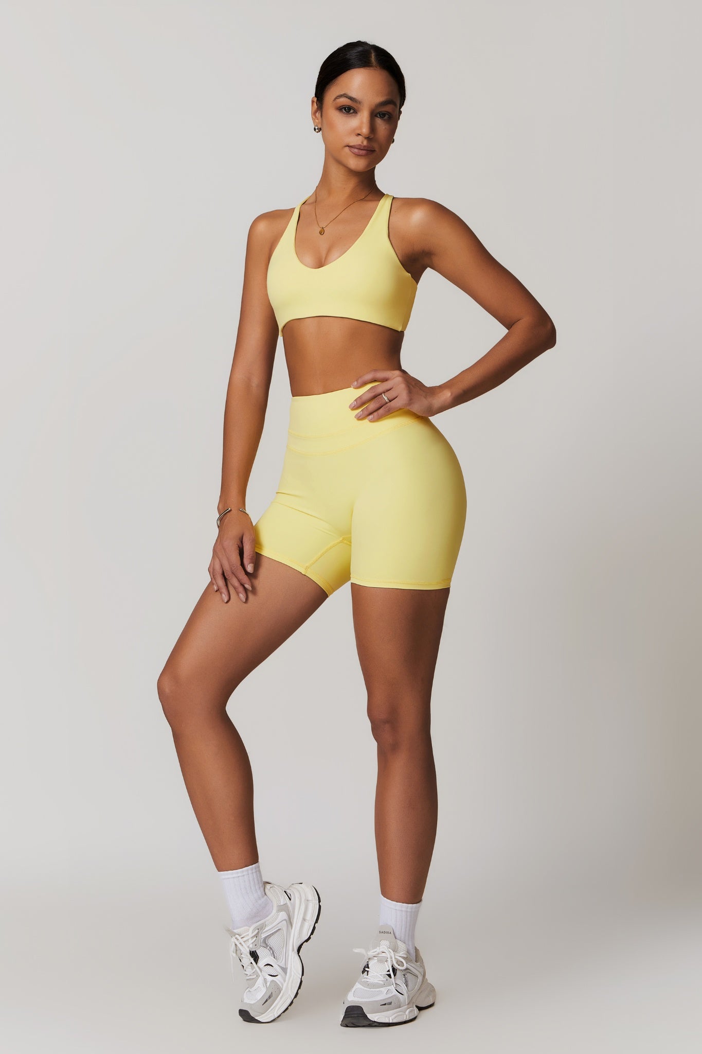 Alexa Sports Bra - Lemon - Maison and Aurora