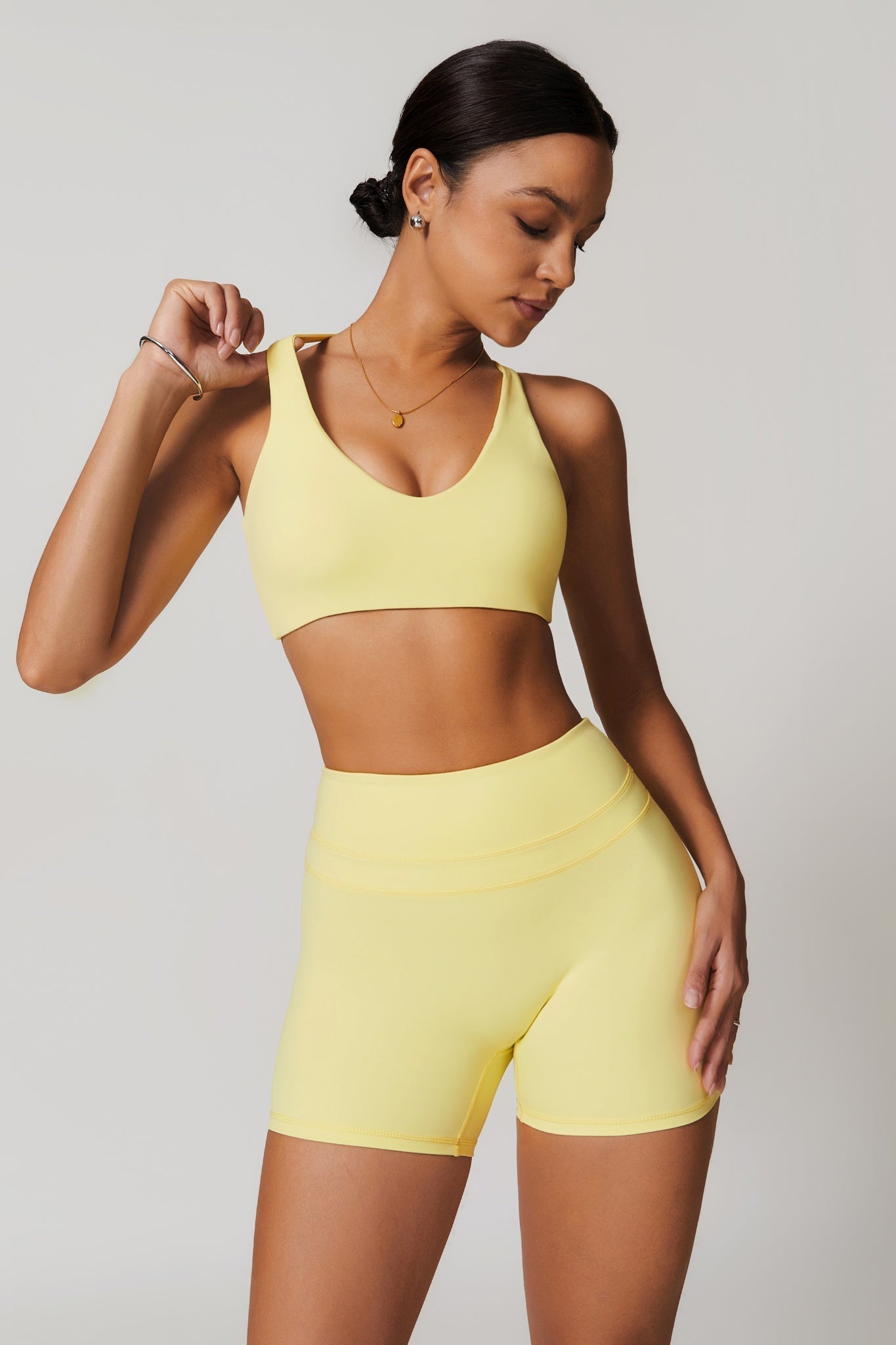 Alexa Sports Bra - Lemon - Maison and Aurora