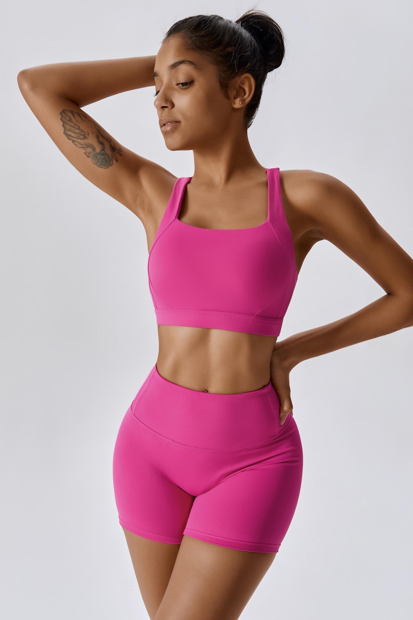 Fit Sports Bra - Magenta - Maison and Aurora