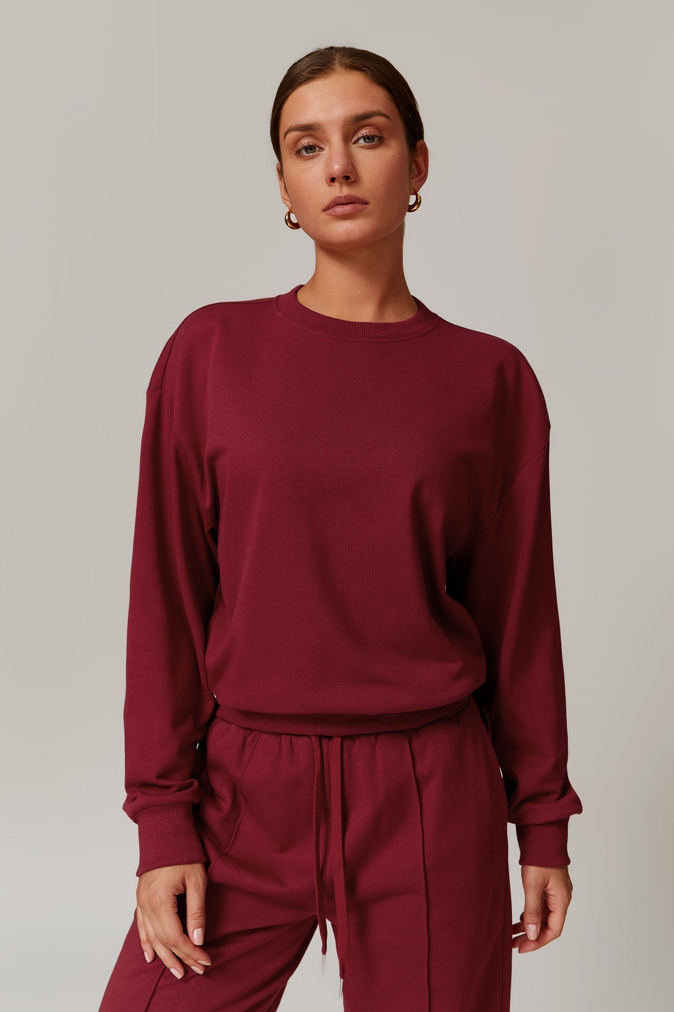 Amber Sweatshirt - Maroon - Maison and Aurora