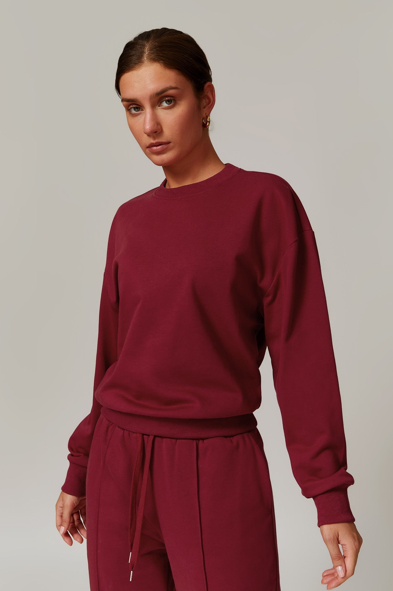 Amber Sweatshirt - Maroon - Maison and Aurora