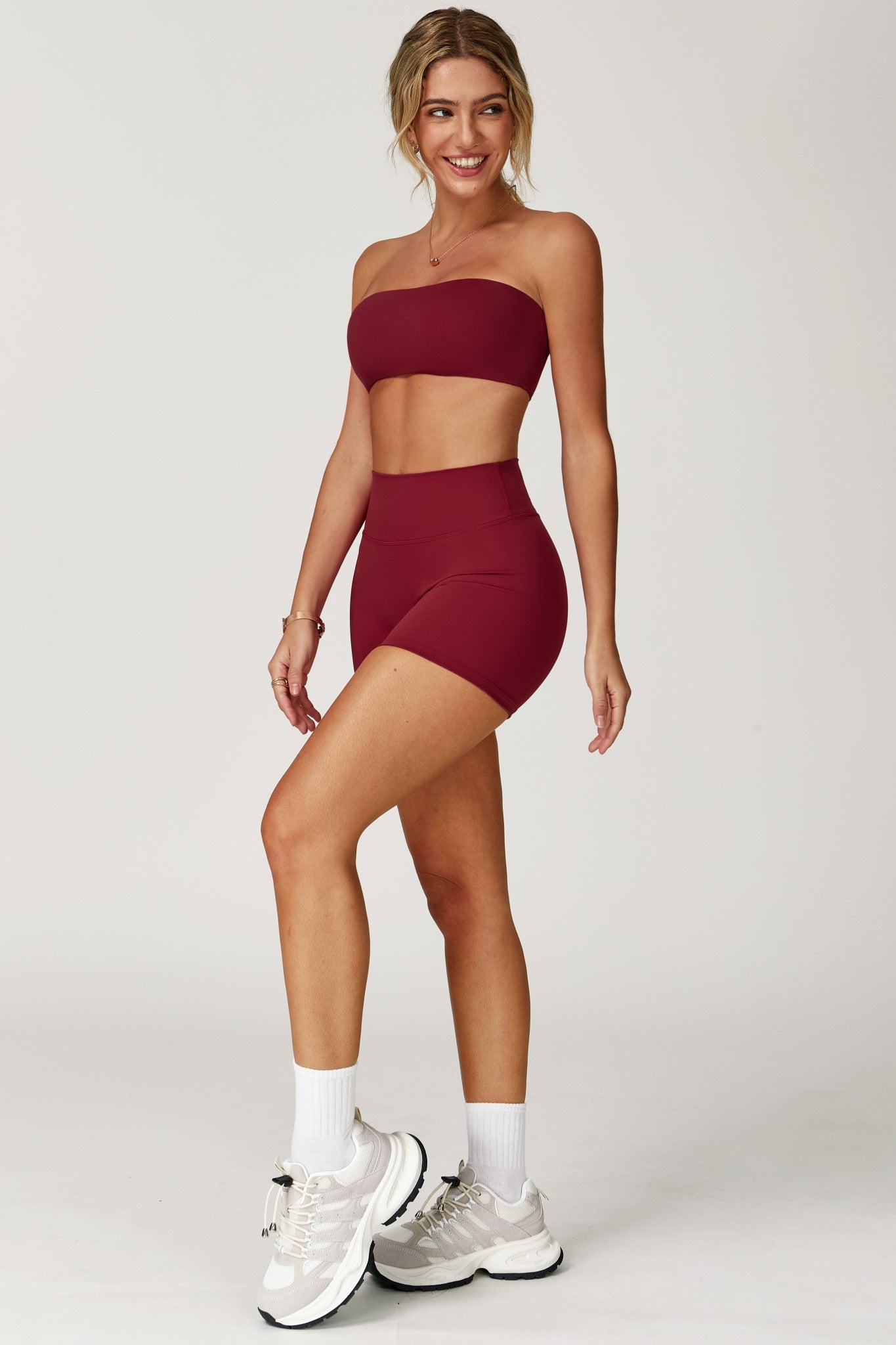 Aria Shorts - Maroon - Maison and Aurora