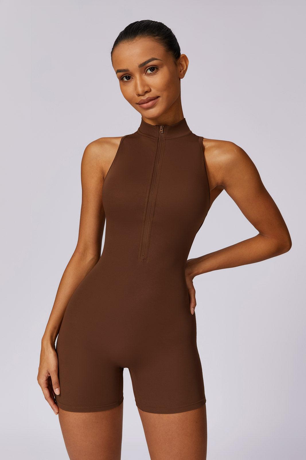 Clara Jumpsuit - Mocha - Maison and Aurora