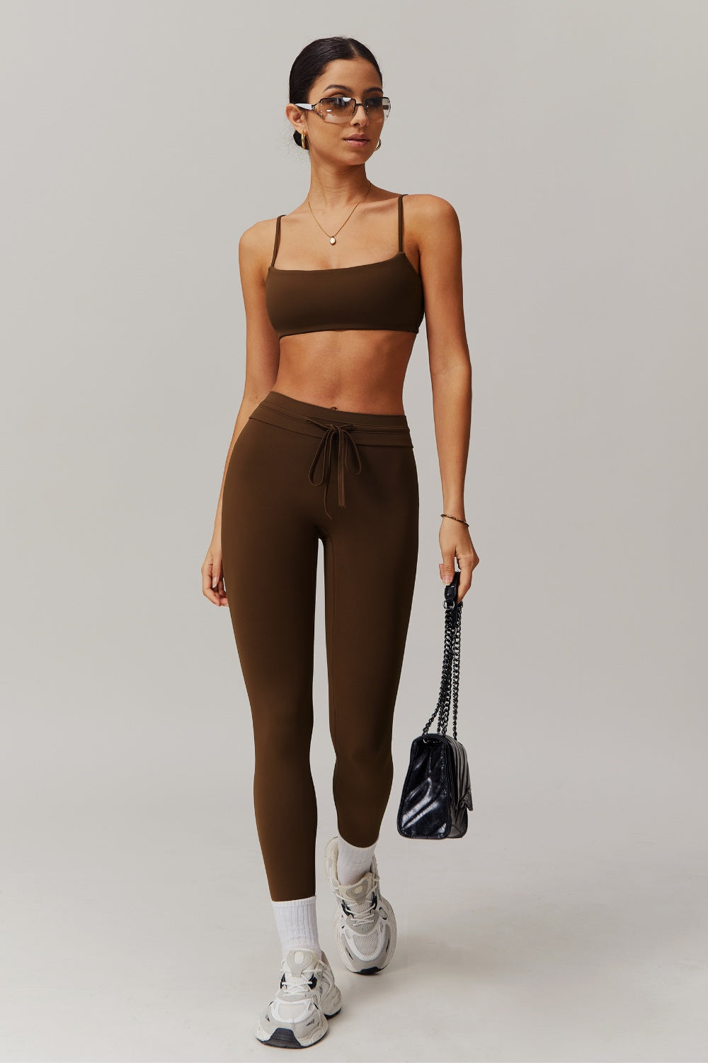 Ivy Sports Bra - Mocha - Maison and Aurora