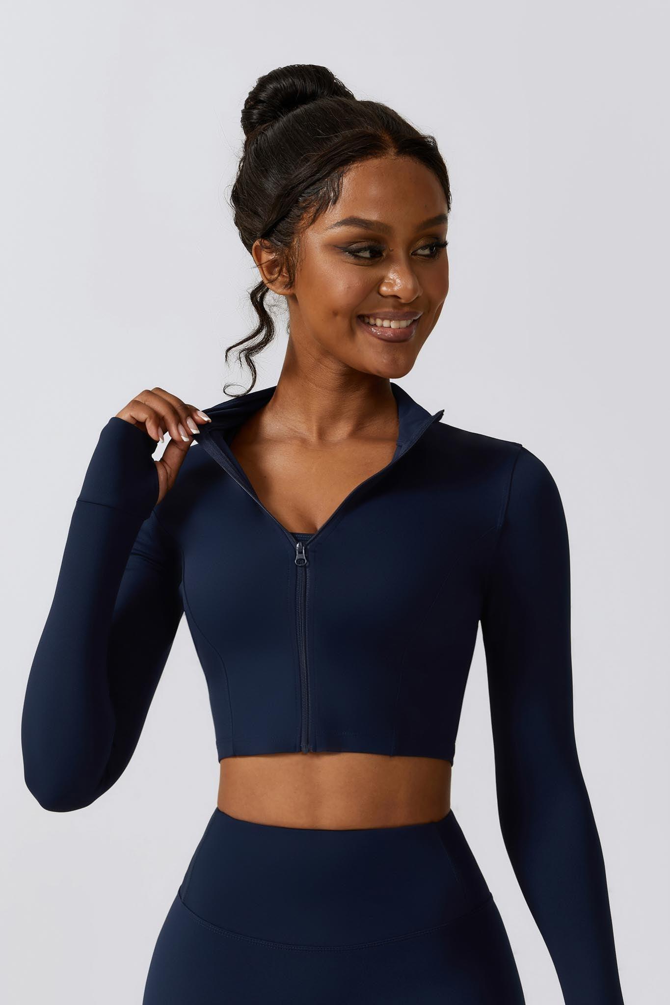 Fit Jacket - Navy - Maison and Aurora