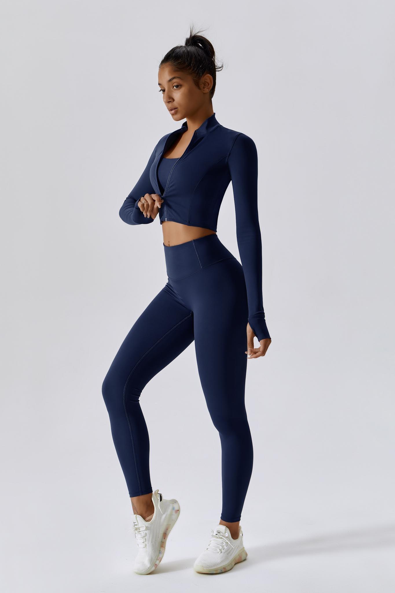 Fit Leggings - Navy - Maison and Aurora